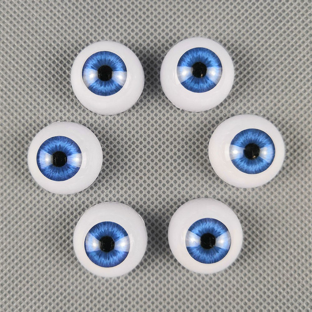 10 Pairs Half Round Acrylic Eyes Eyeballs for Reborn Baby Dolls Kit DIY Repair