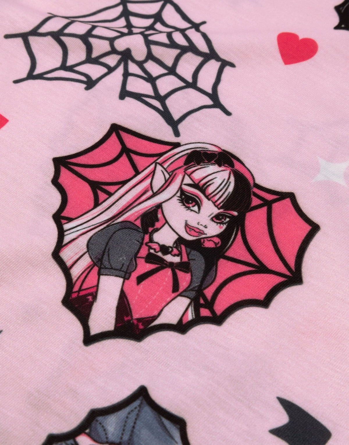 Monster High Multi-Pack of 2 Short Sleeve Nightdress | Girls Pink | Official Mer