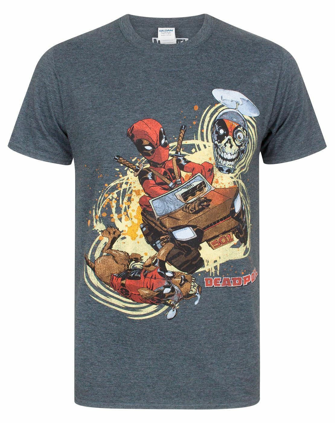 Marvel Short Sleeved T-Shirt | Mens Grey | Official Merch
