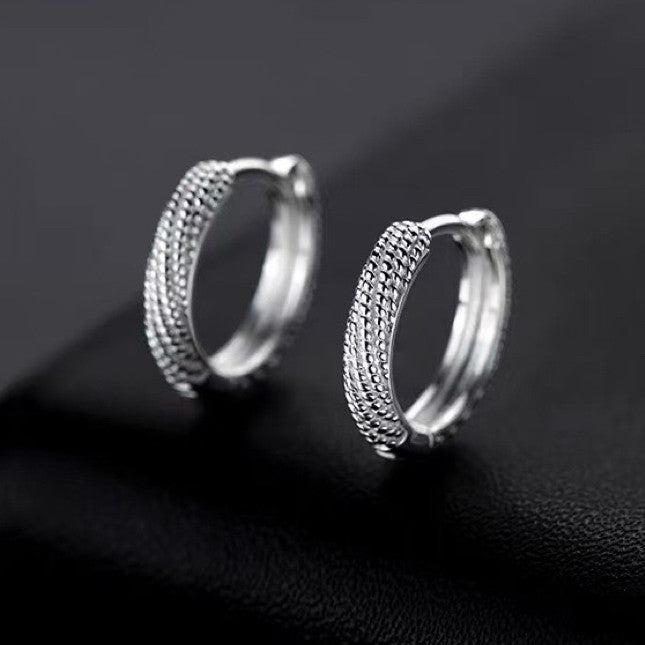 925 Sterling Silver Twist Fashion Hoop Earrings Jewellery Women Girls Gift UK