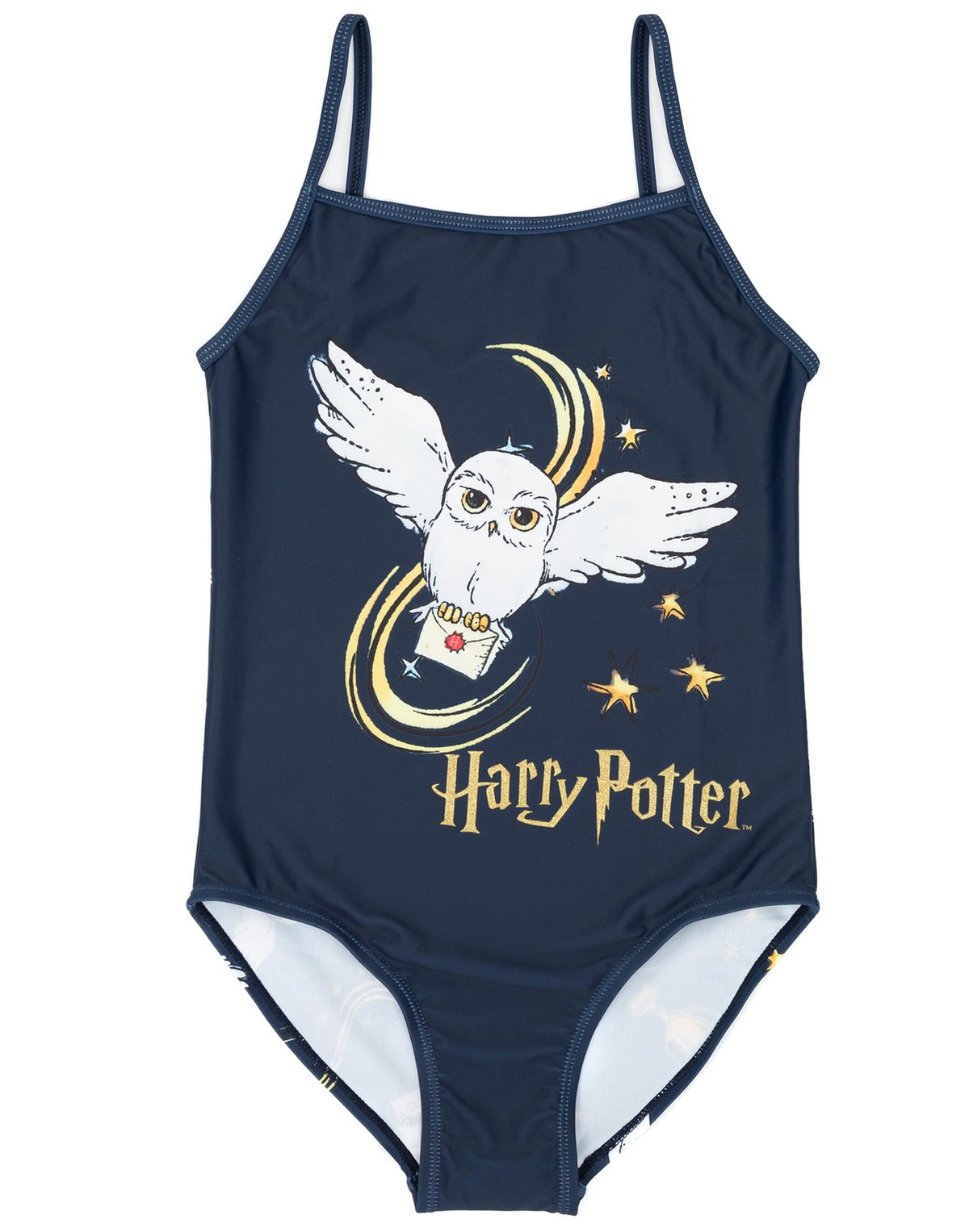 Harry Potter 1 Piece Swimming Costume | Girls Navy | Official Merch