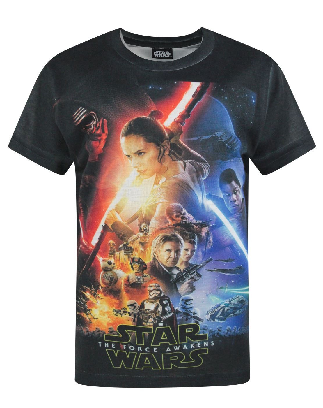 Star Wars Short Sleeved T-Shirt | Boys Black | Official Merch