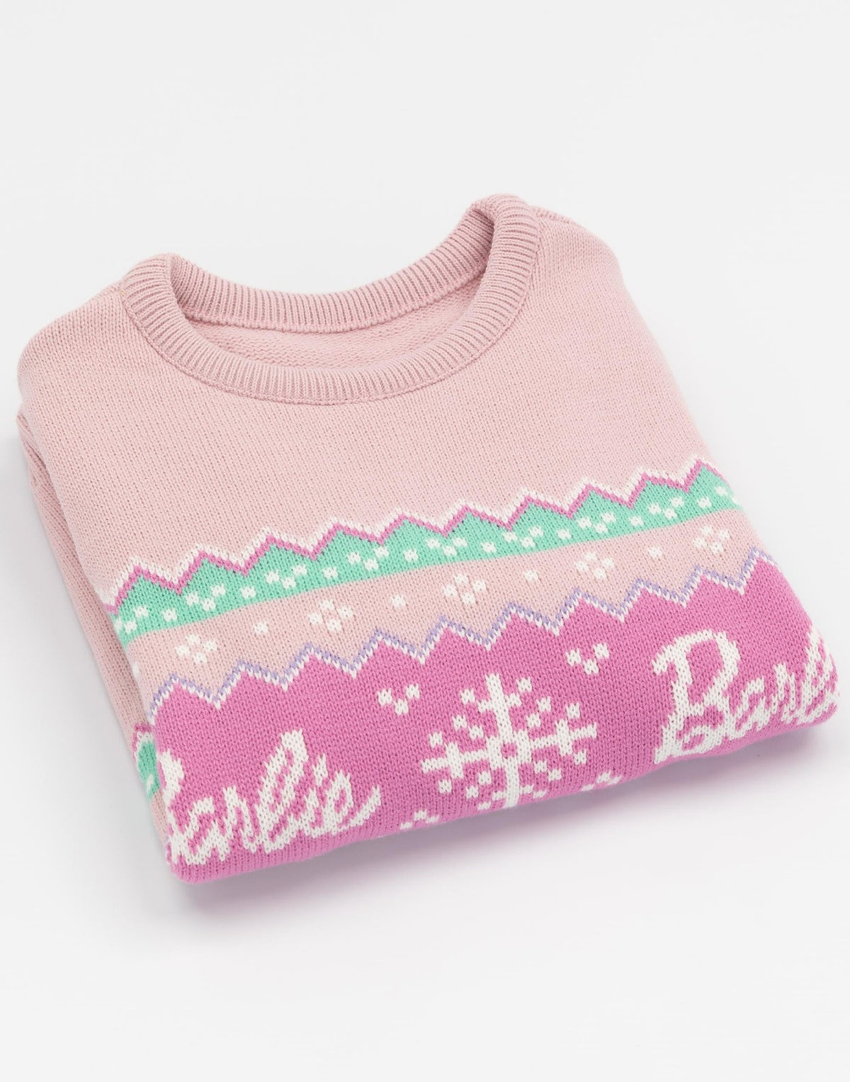 Barbie Christmas Jumper | Girls Pink | Official Merch