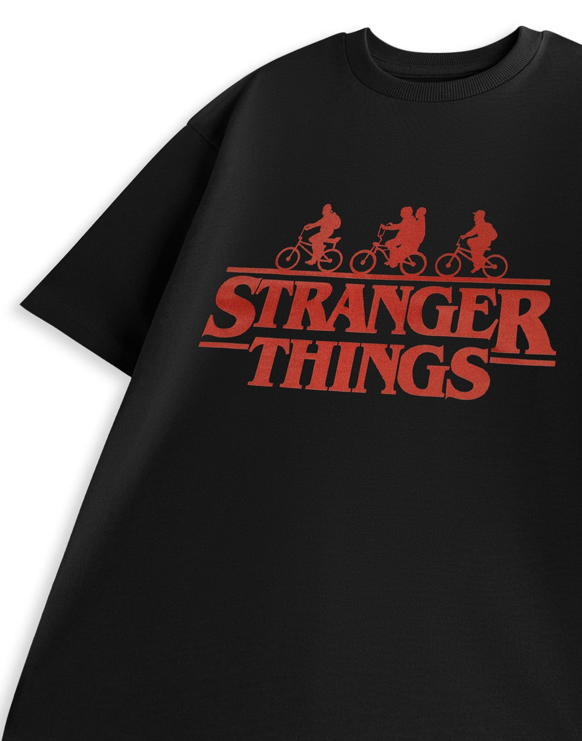 Stranger Things Short Sleeved T-Shirt | Mens Black | Official Merch