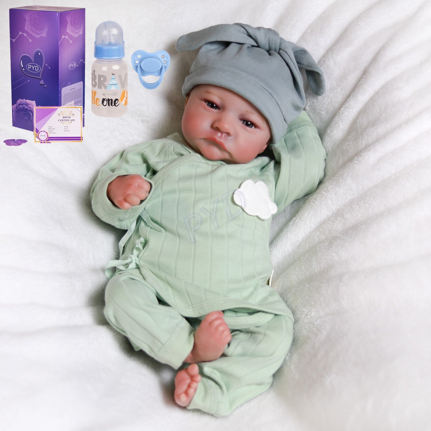 Realistic Reborn Dolls Baby Boy Vinyl Silicone Handmade Lifelike Newborn Doll UK