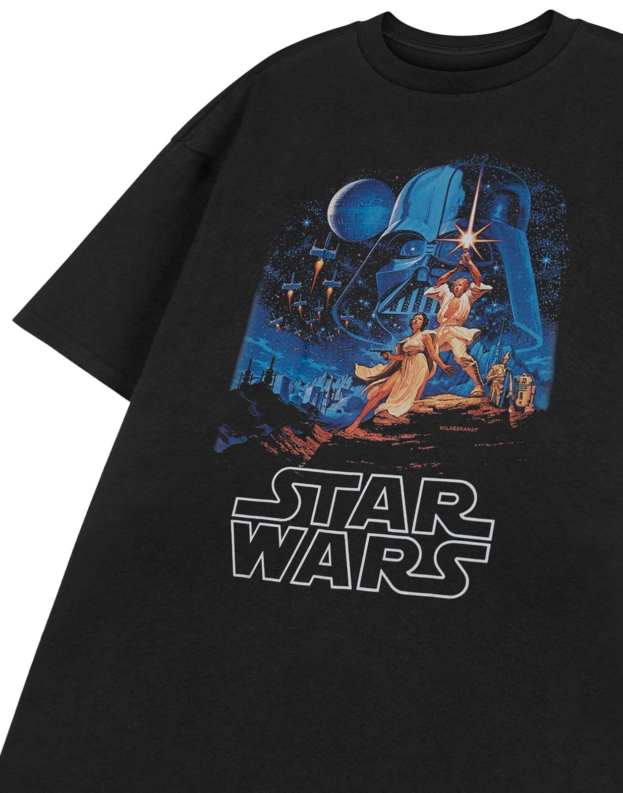 Star Wars Short Sleeved T-Shirt | Mens Black | Official Merch