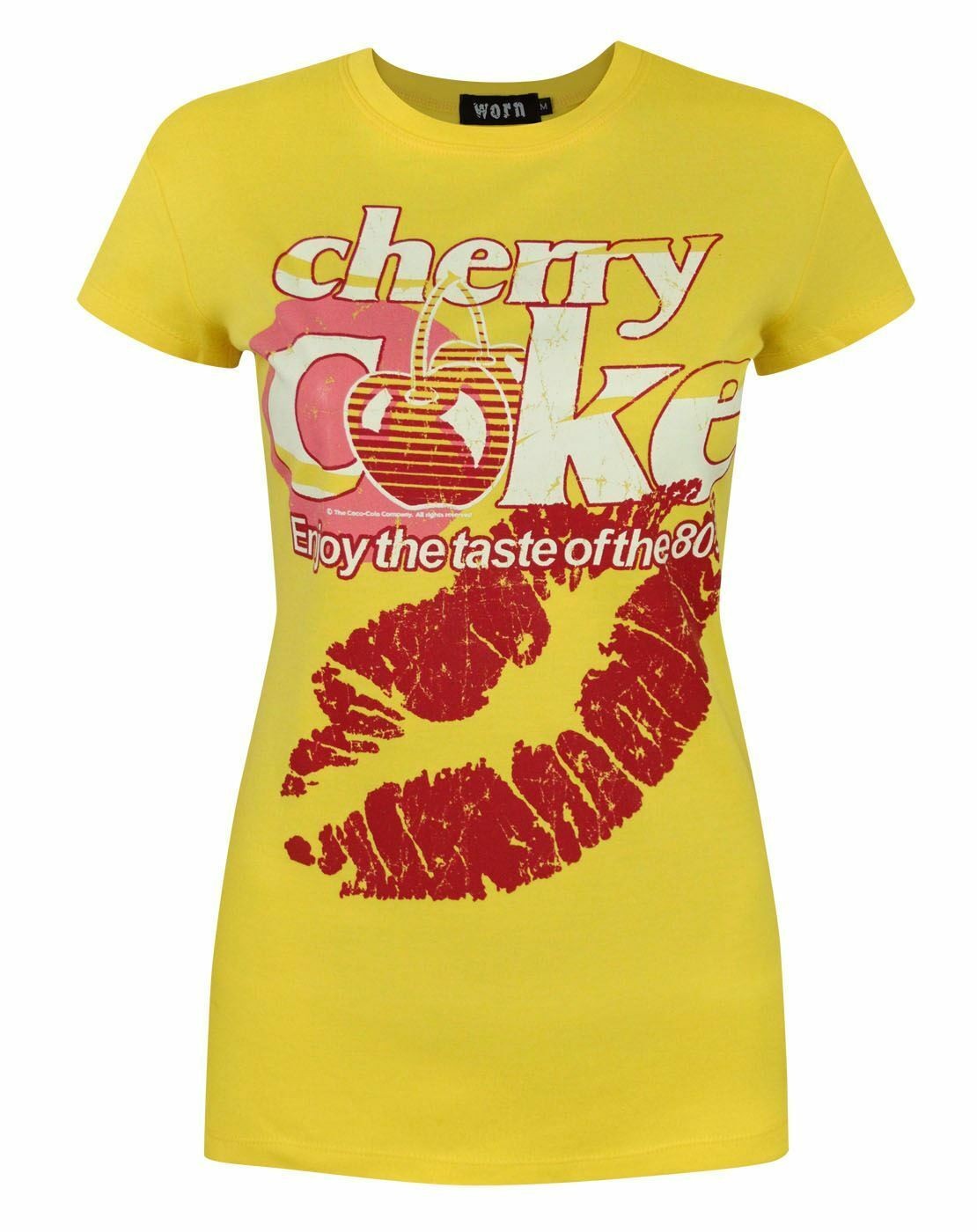 Coca Cola Short Sleeved T-Shirt | Womens Yellow | Official Merch