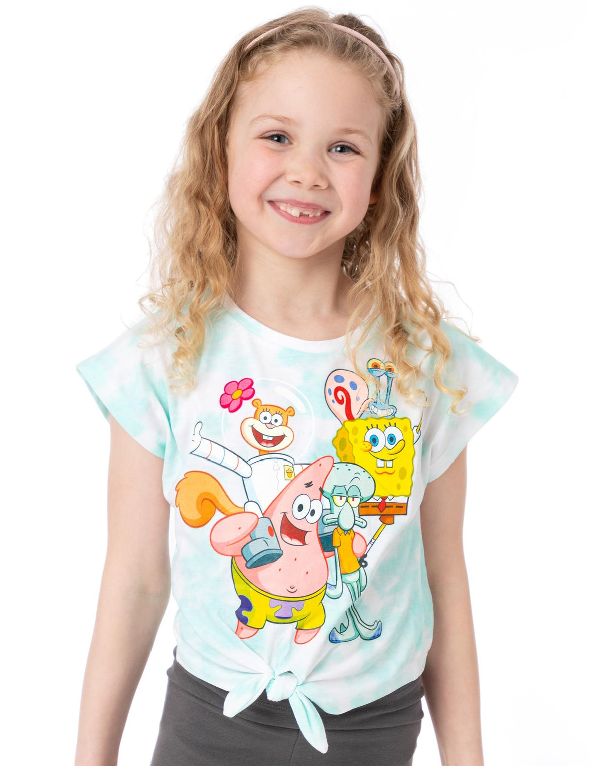 SpongeBob SquarePants Short Sleeved T-Shirt | Girls Blue | Official Merch