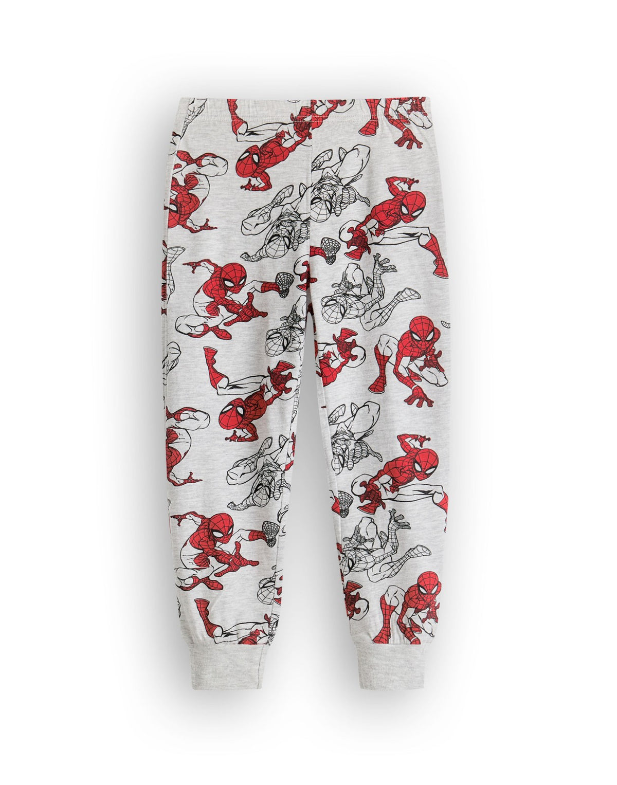 Marvel Long Sleeve Long Leg Pyjama Set | Boys Grey AOP | Official Merch