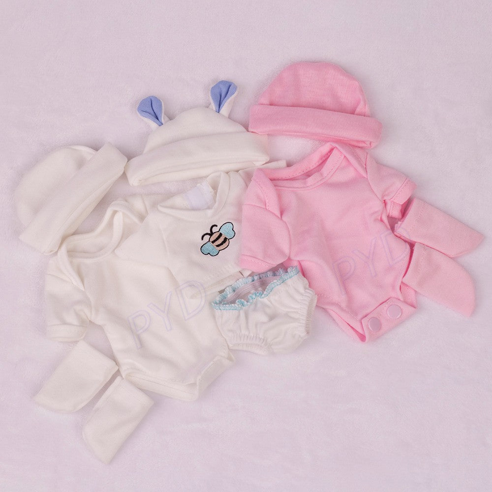Doll Clothes Outfit Romper for 10"-11" Reborn Baby Dolls Boy/Girl Doll DIY Gifts