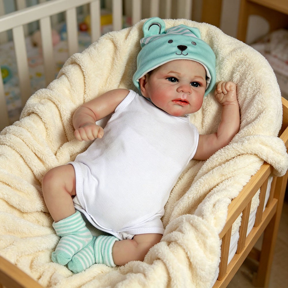 16" Reborn Baby Dolls Boy Vinyl Silicone Handmade Realistic Newborn Doll Gift UK