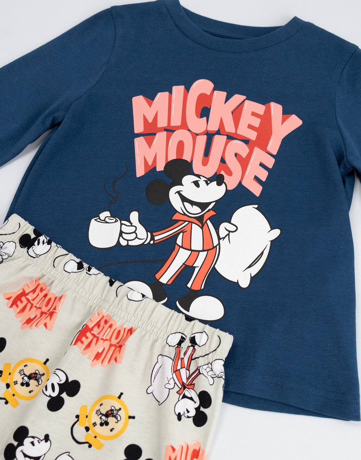 Disney Long Sleeve Long Leg Pyjama Set | Boys Blue | Official Merch