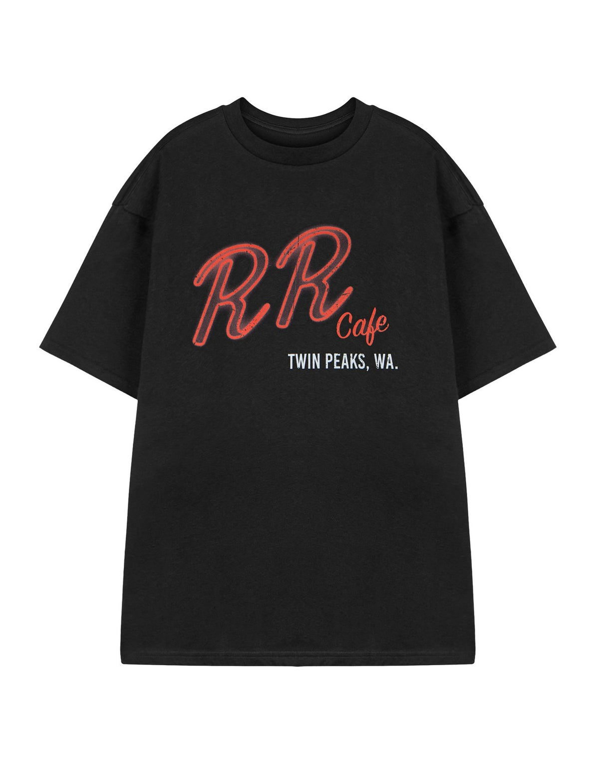 Twin Peaks Short Sleeved T-Shirt | Unisex Black | Official Merch