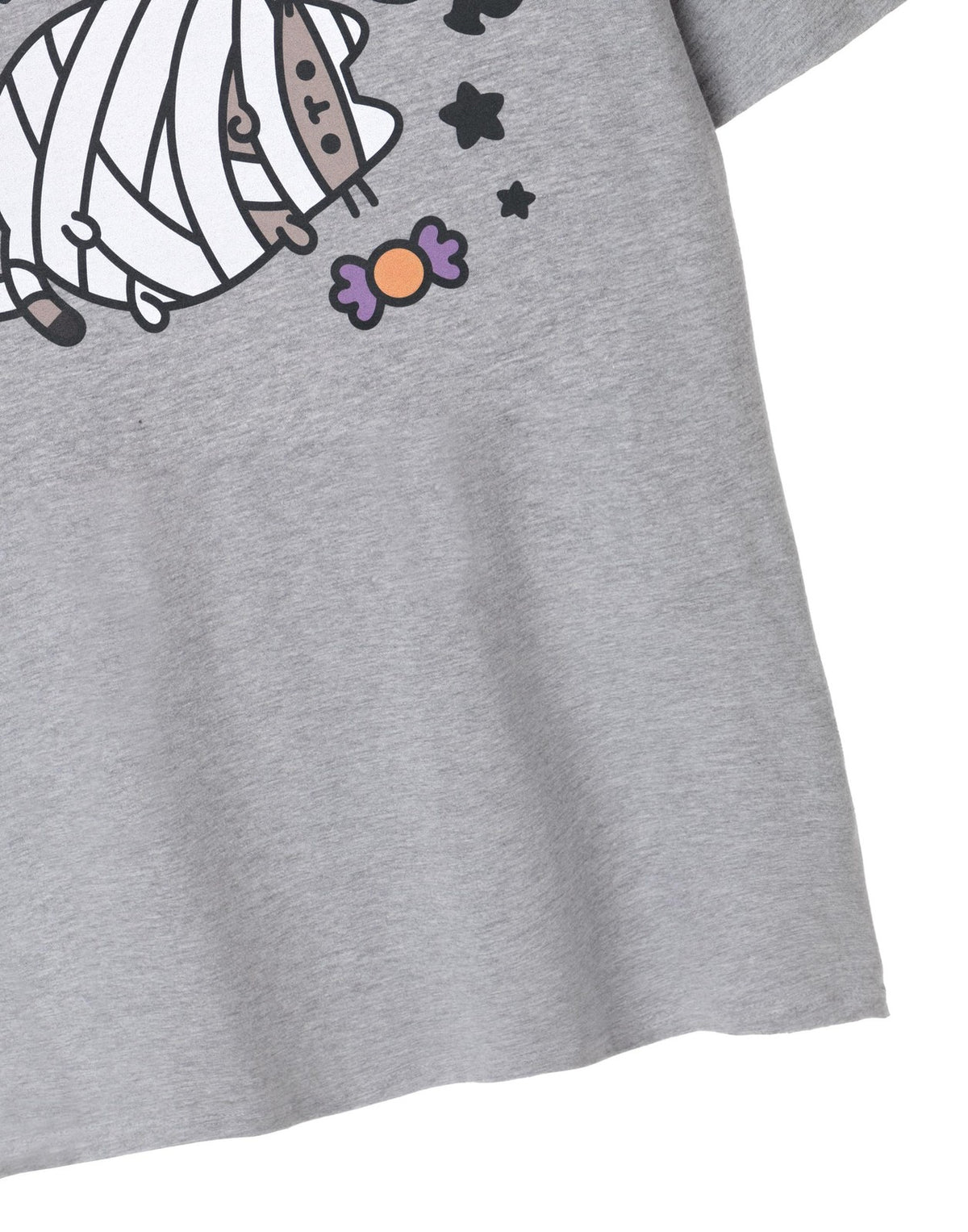 Pusheen Short Sleeved T-Shirt | Womens Grey Marl | Official Merch