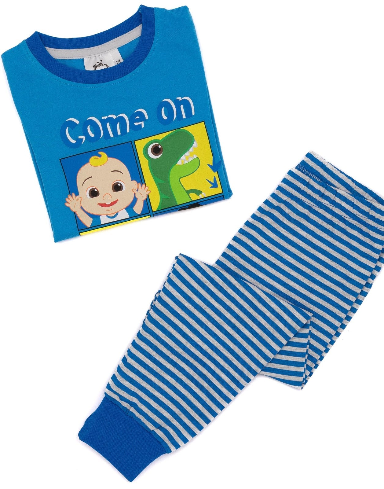 Cocomelon Long Sleeve Long Leg Pyjama Set | Boys Blue | Official Merch