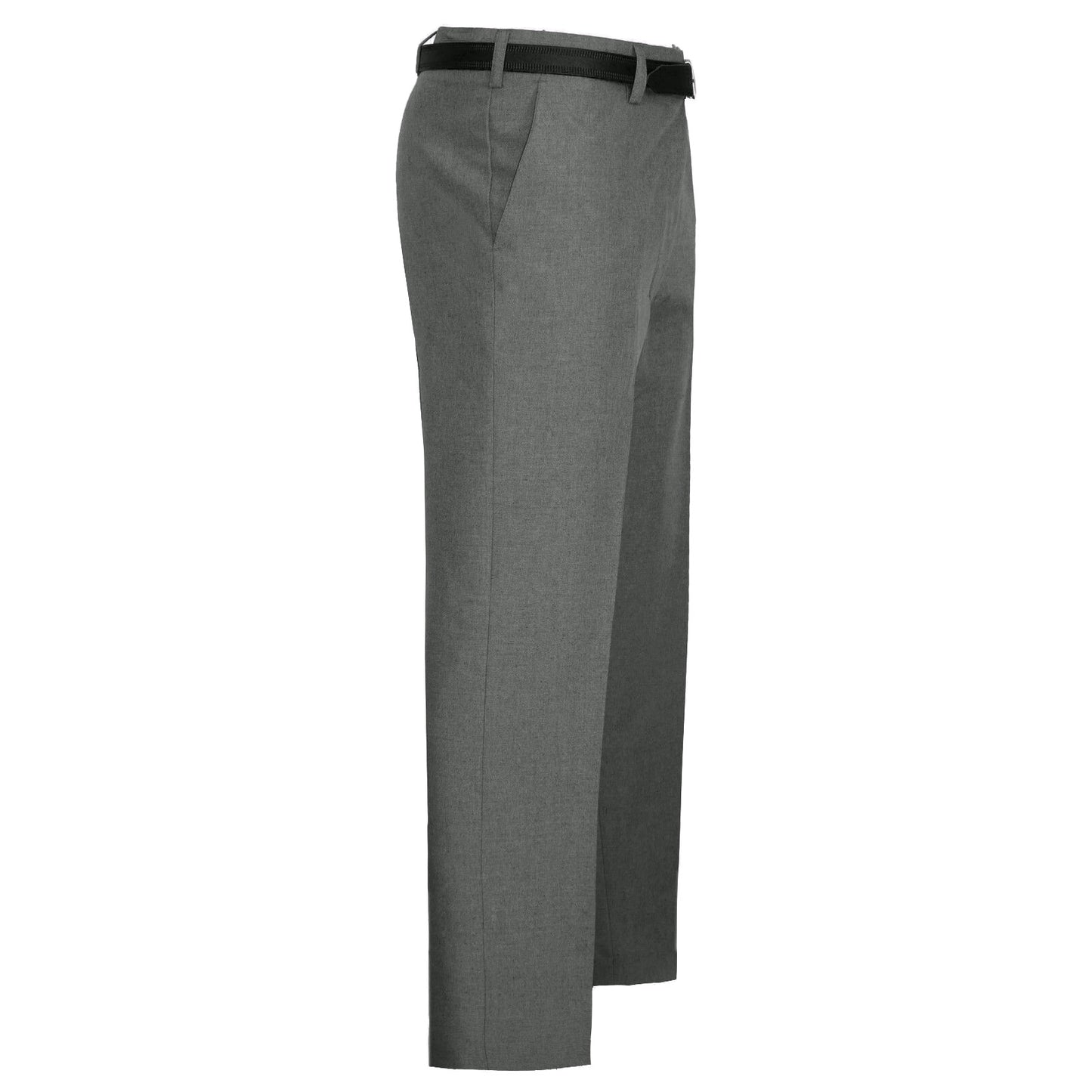 MENS TROUSERS OFFICE BUSINESS WORK FORMAL CASUAL SMART BELT POCKETS DRESS PANTS