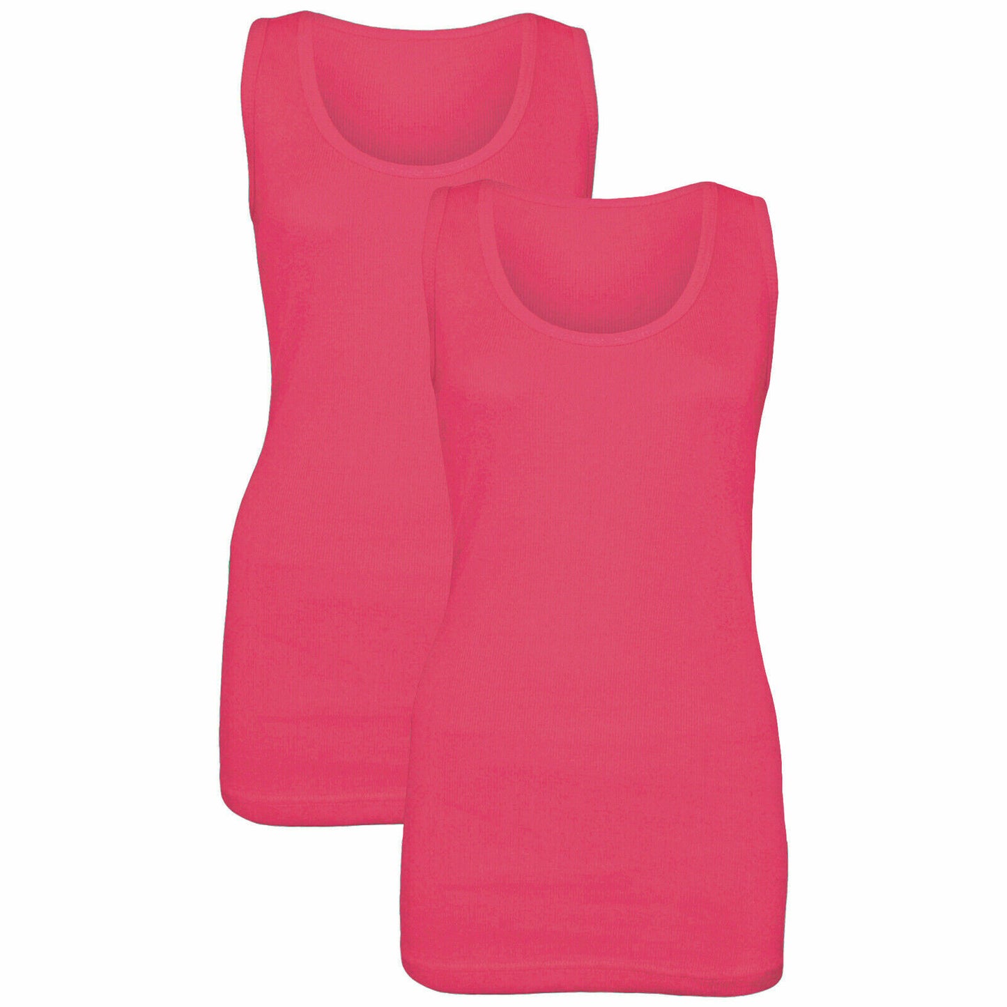 NEW LADIES WOMENS PLAIN SUMMER STRETCHY RIBBED CASUAL TOP T SHIRT MUSCLE VEST