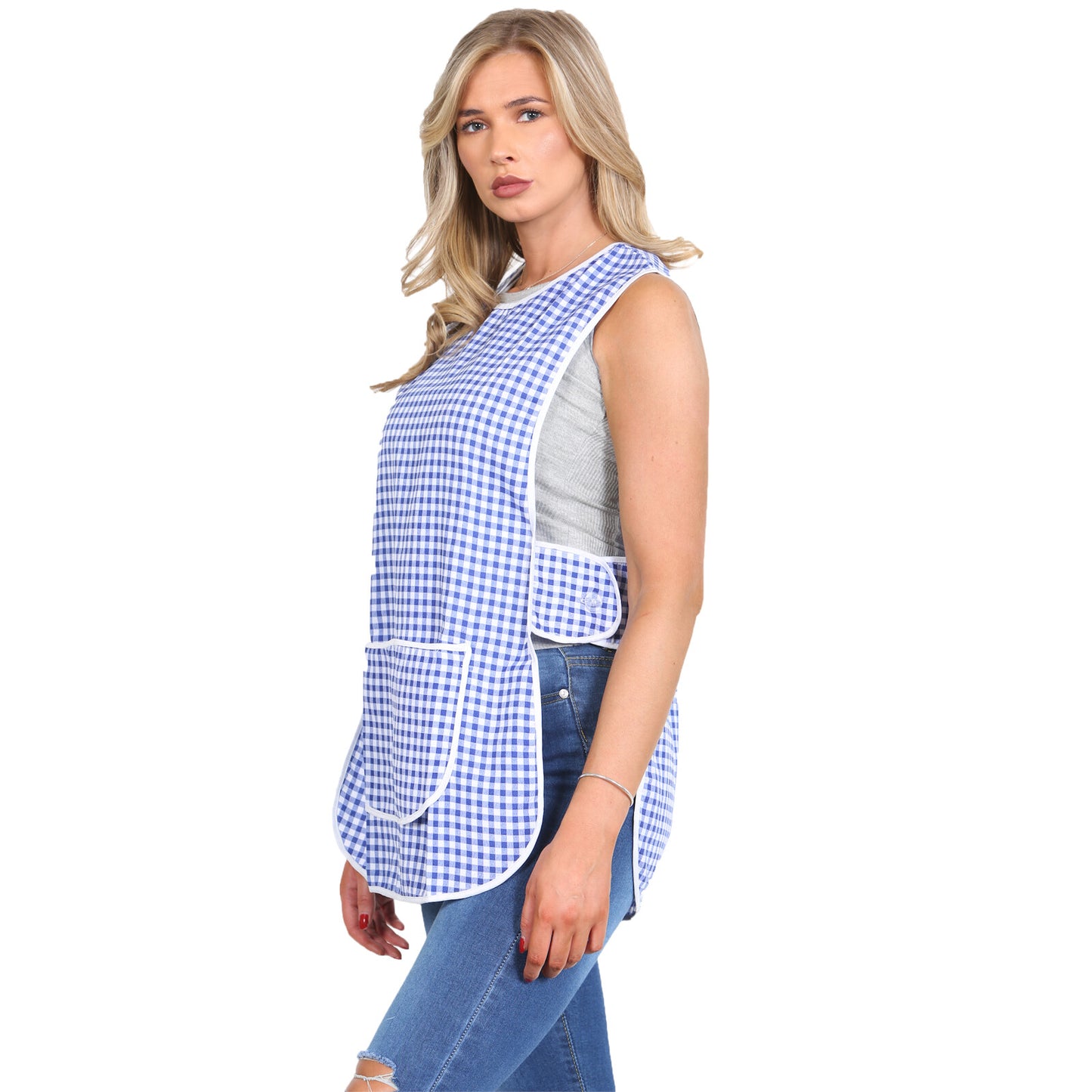 LADIES TABARD WOMENS TABBARD APRON WITH POCKET KITCHEN CLEANING CHEF WORK WEAR