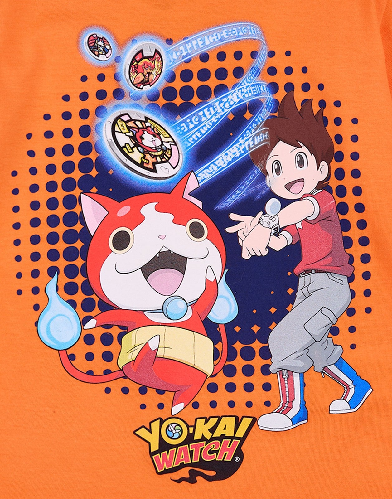 Yo Kai Watch Short Sleeve Short Leg Pyjama Set | Boys Orange | Official Merch