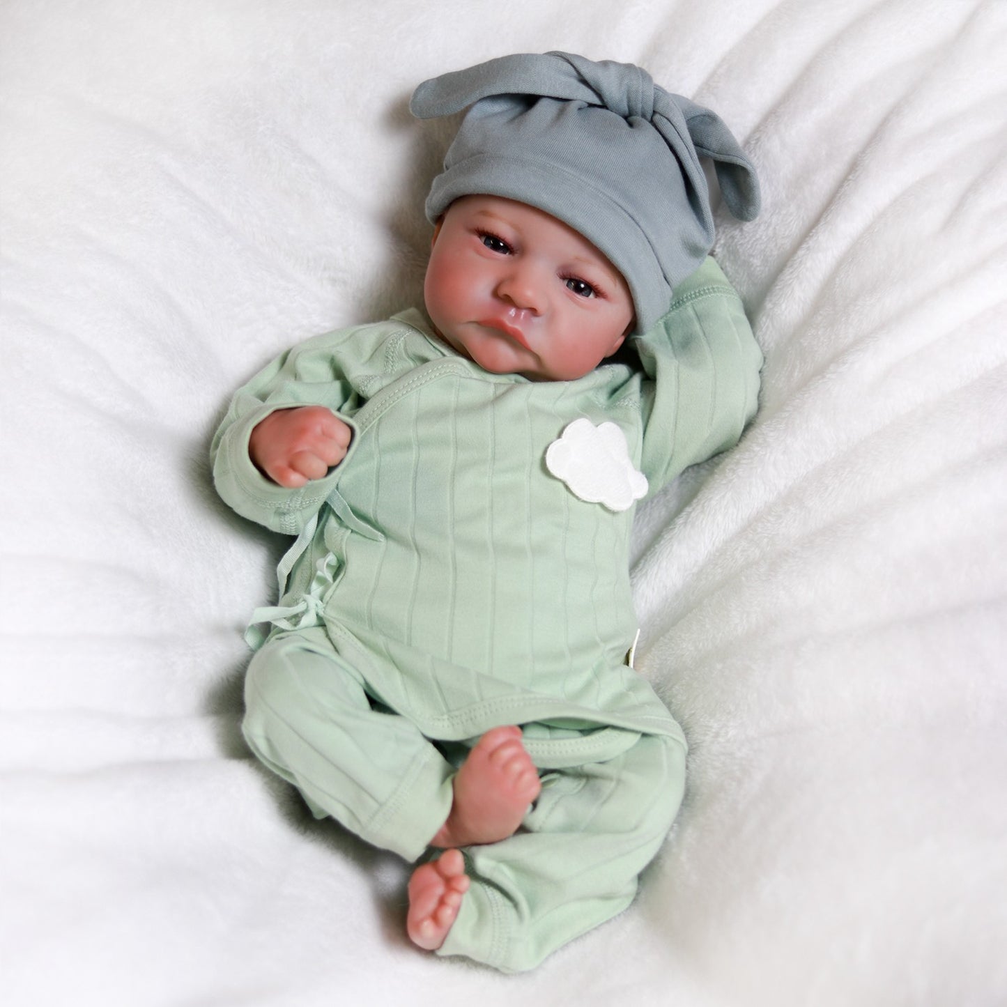 18" Realistic Reborn Baby Twins Handmade Newborn Boy Doll Lifelike Babies Dolls