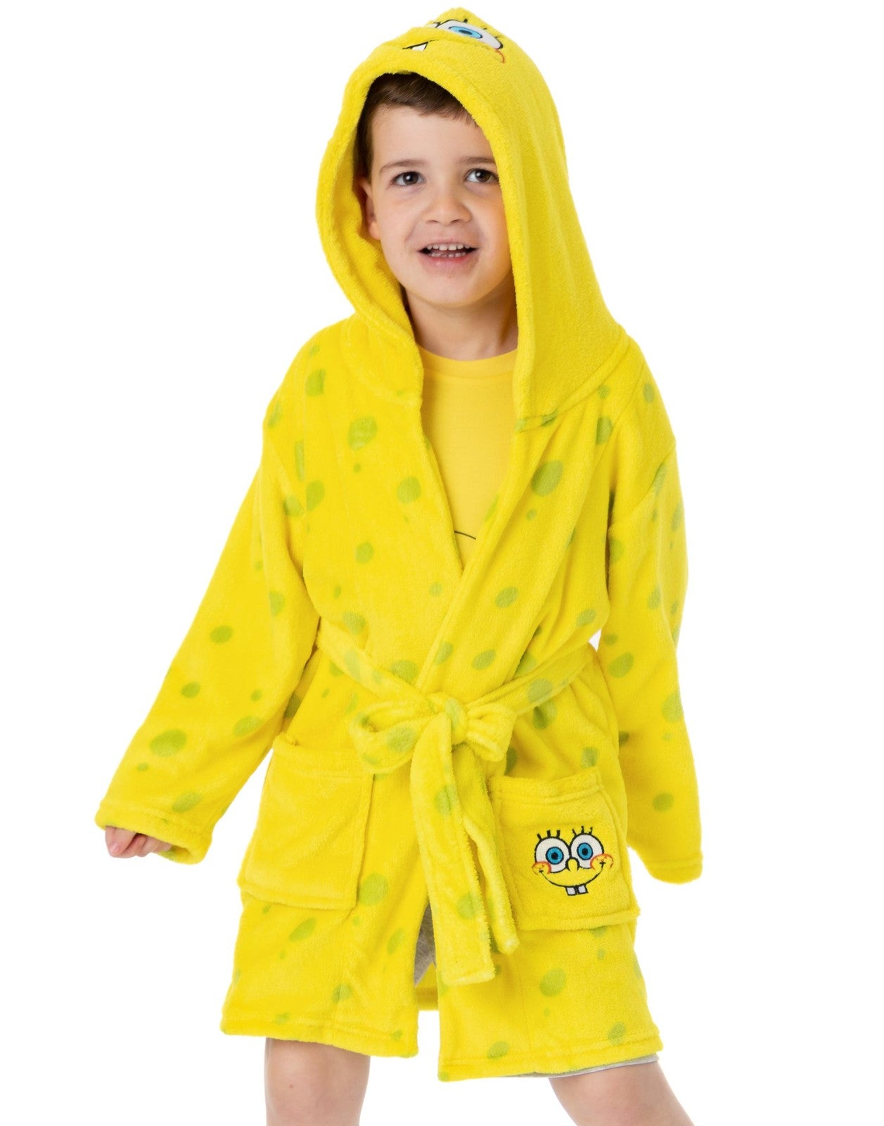 SpongeBob SquarePants Bathrobe | Unisex Kids Yellow | Official Merch