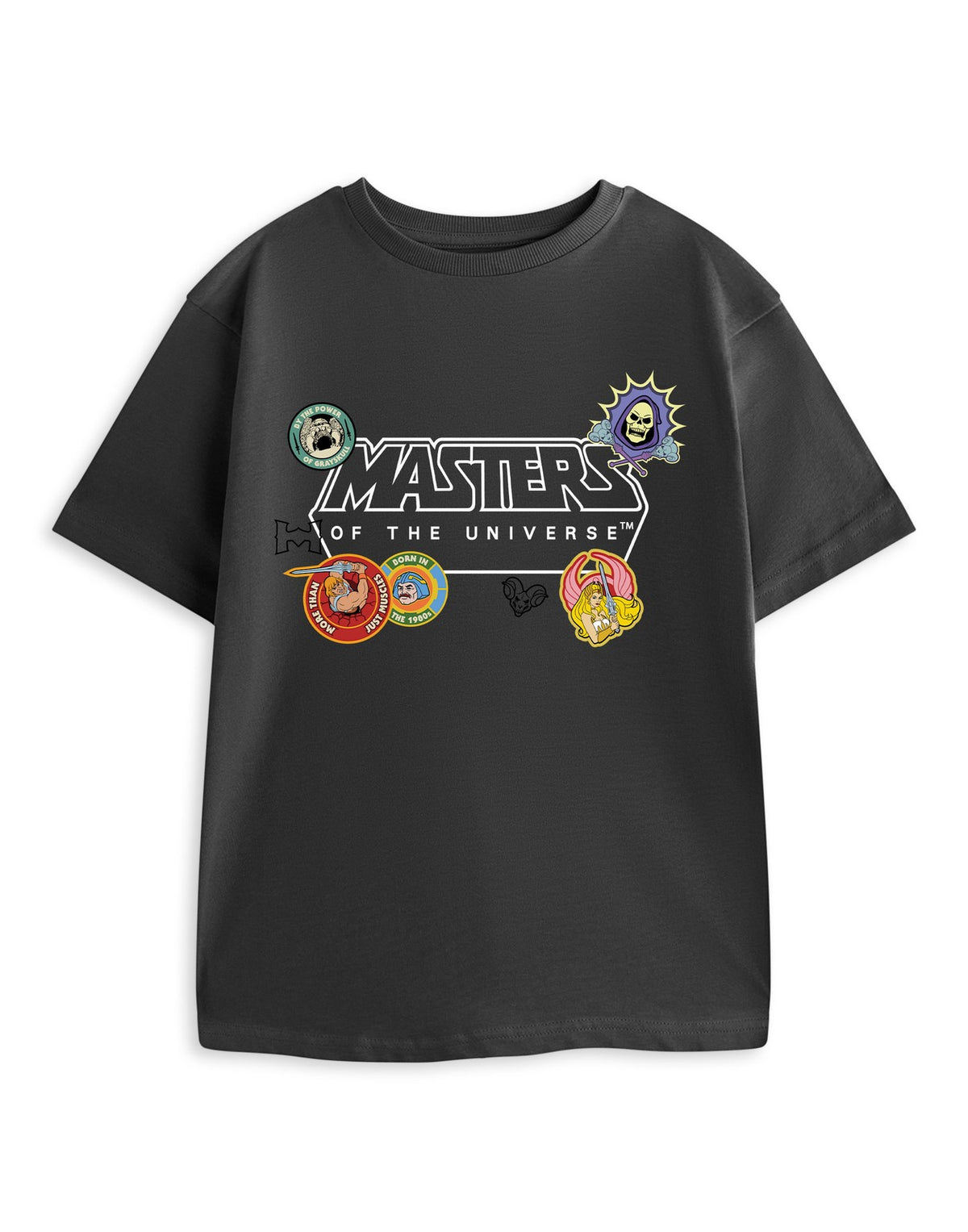 Masters of the Universe Short Sleeved T-Shirt | Unisex Kids Charcoal | Official