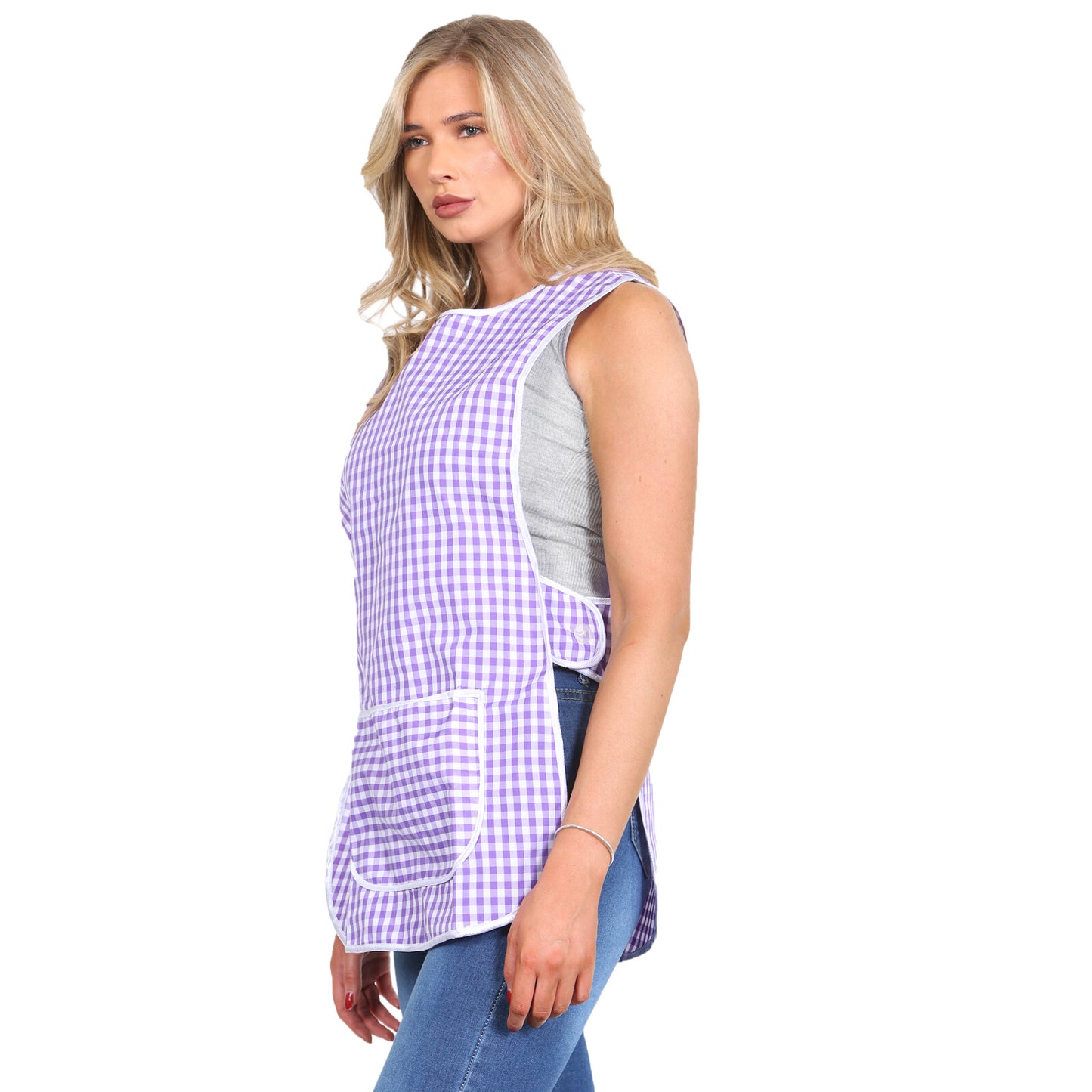 LADIES TABARD WOMENS TABBARD APRON WITH POCKET KITCHEN CLEANING CHEF WORK WEAR