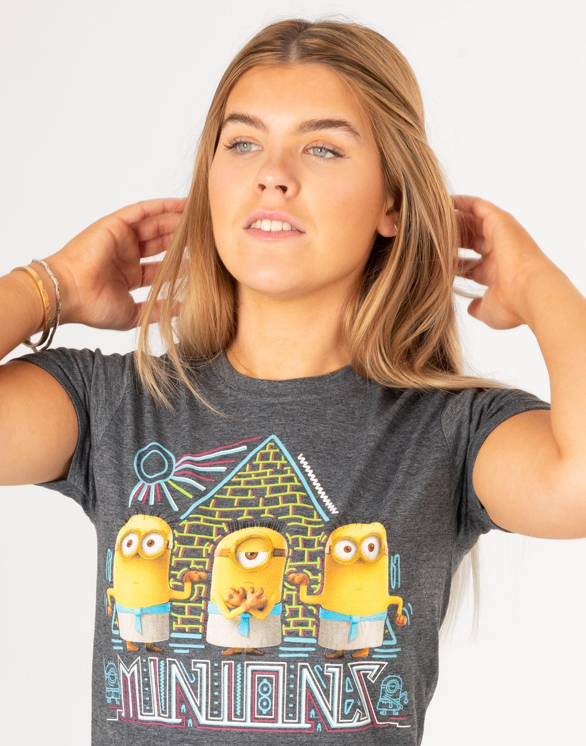Despicable Me Short Sleeved T-Shirt | Womens Charcoal | Official Merch