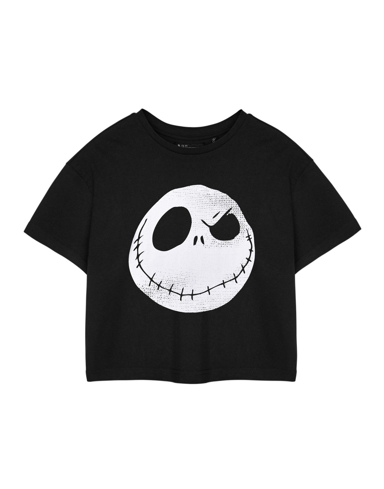 Disney Cropped Short Sleeved T-Shirt | Womens Black | Official Merch