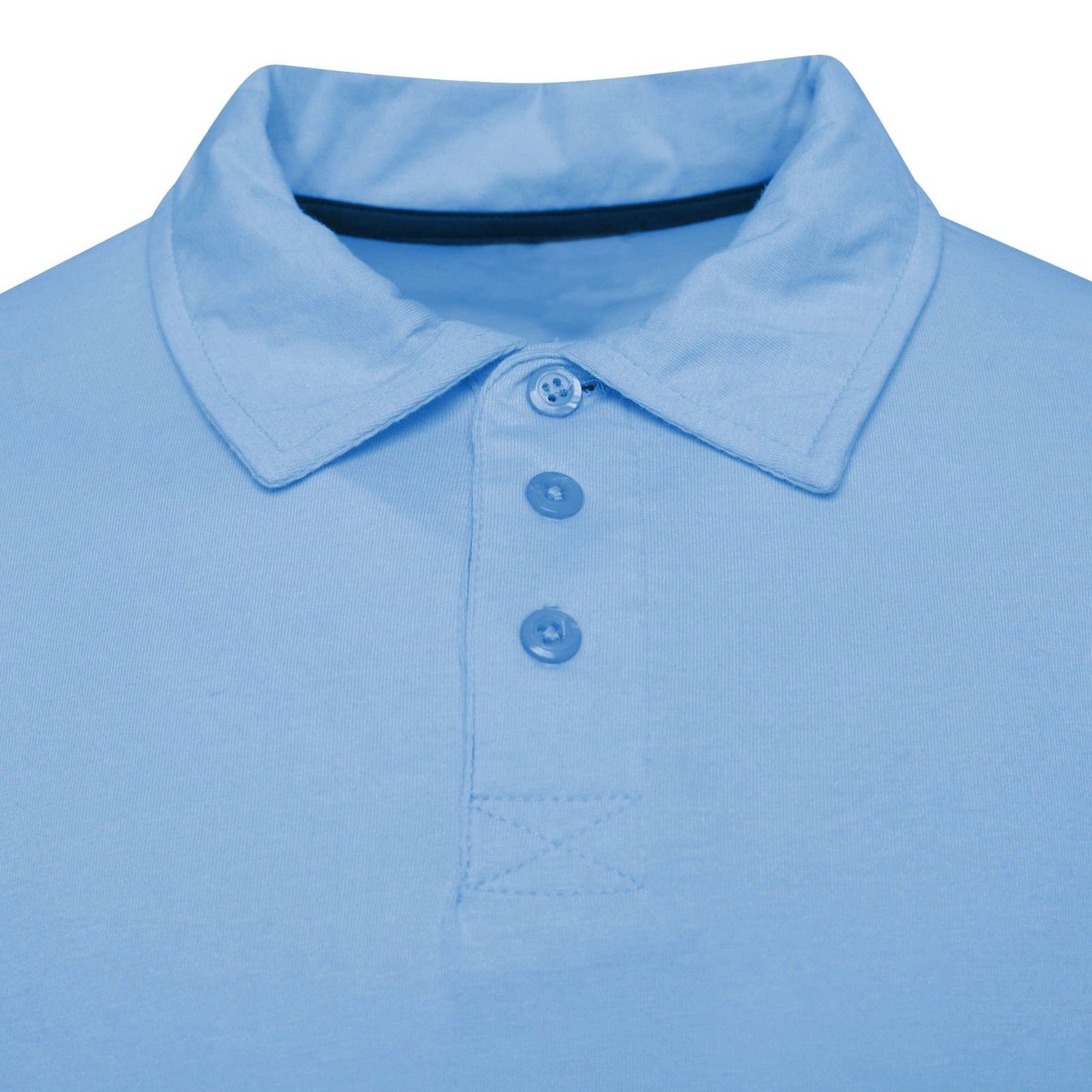MENS COTTON POLO SHIRTS CLASSIC PLAIN SUMMER SHORT SLEEVE CASUAL TEE T SHIRT TOP