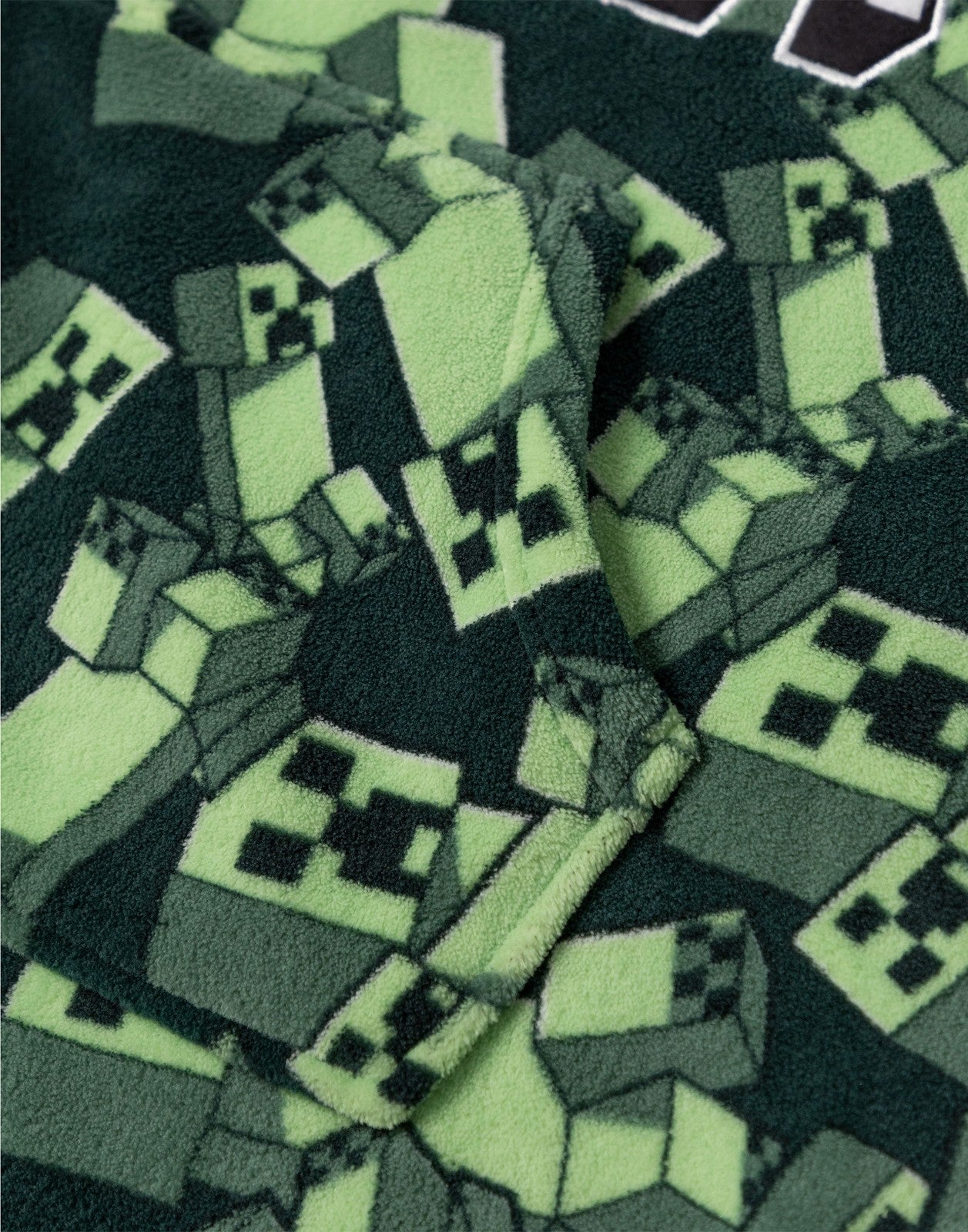 Minecraft Blanket Hoodie | Boys Green Gaming | Official Merch