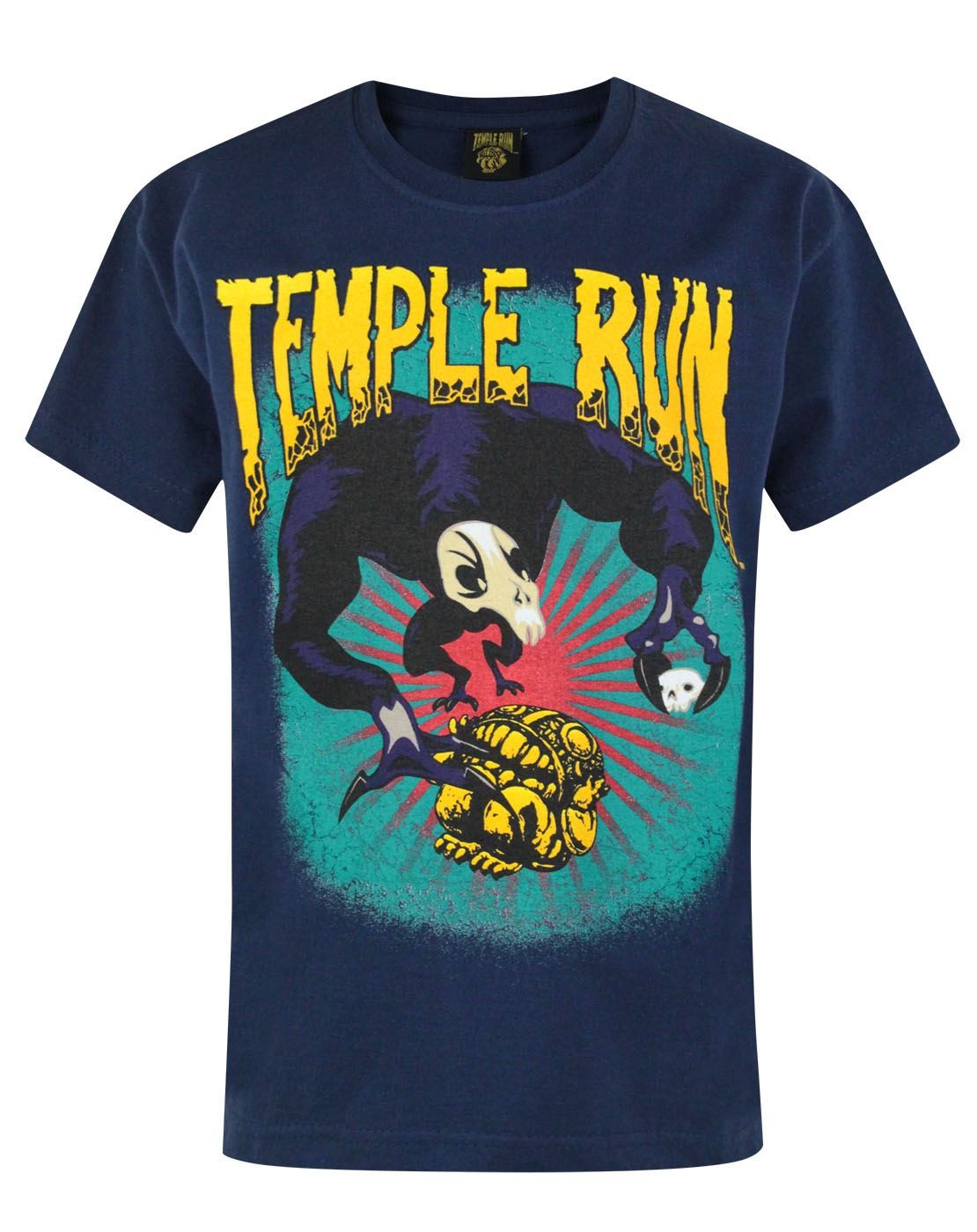 Temple Run Short Sleeved T-Shirt | Boys Blue | Official Merch