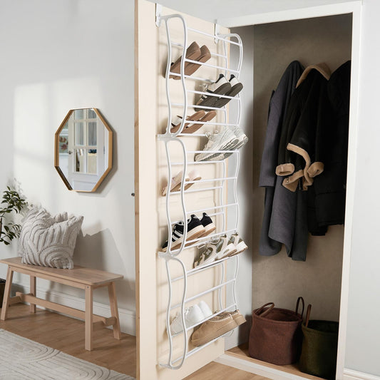 OHS Over Door Shoe Rack Display Shelf Storage Minimalist Modern Home Office