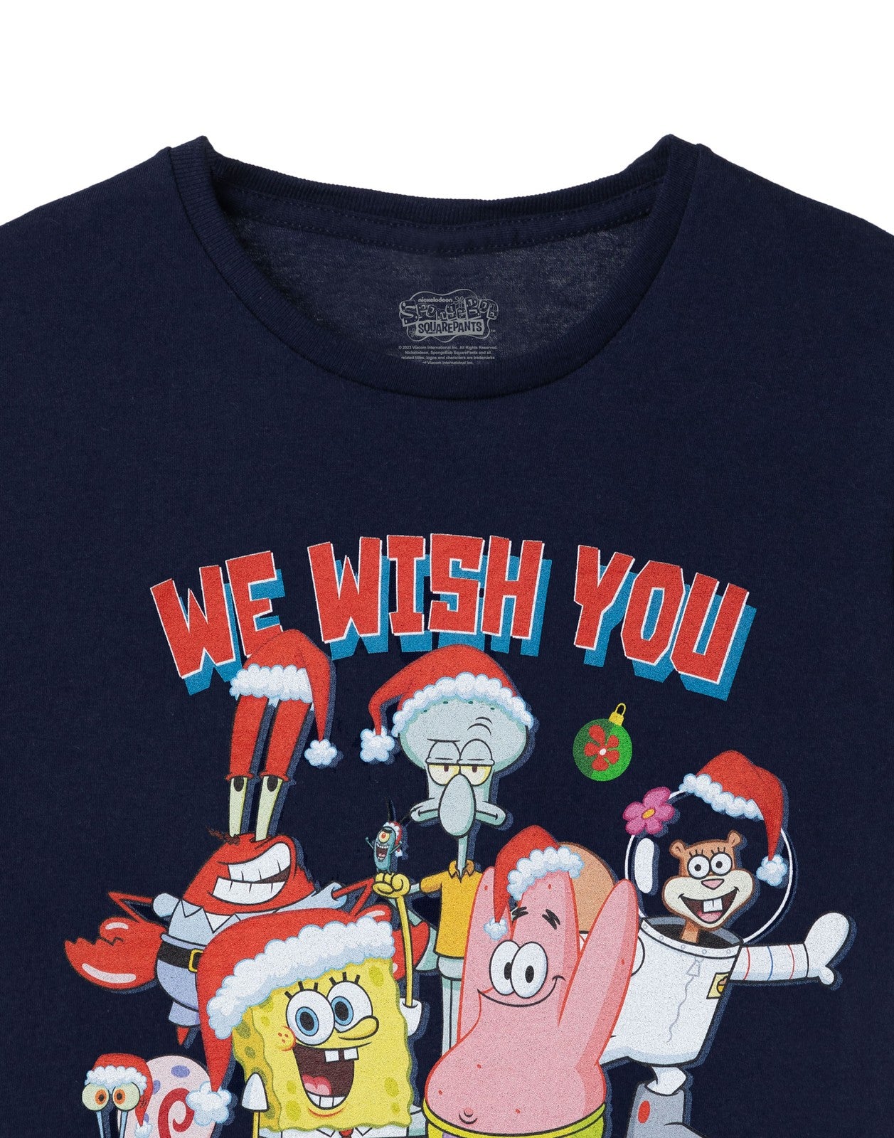 SpongeBob SquarePants Short Sleeved T-Shirt | Unisex Kids Navy | Official Merch