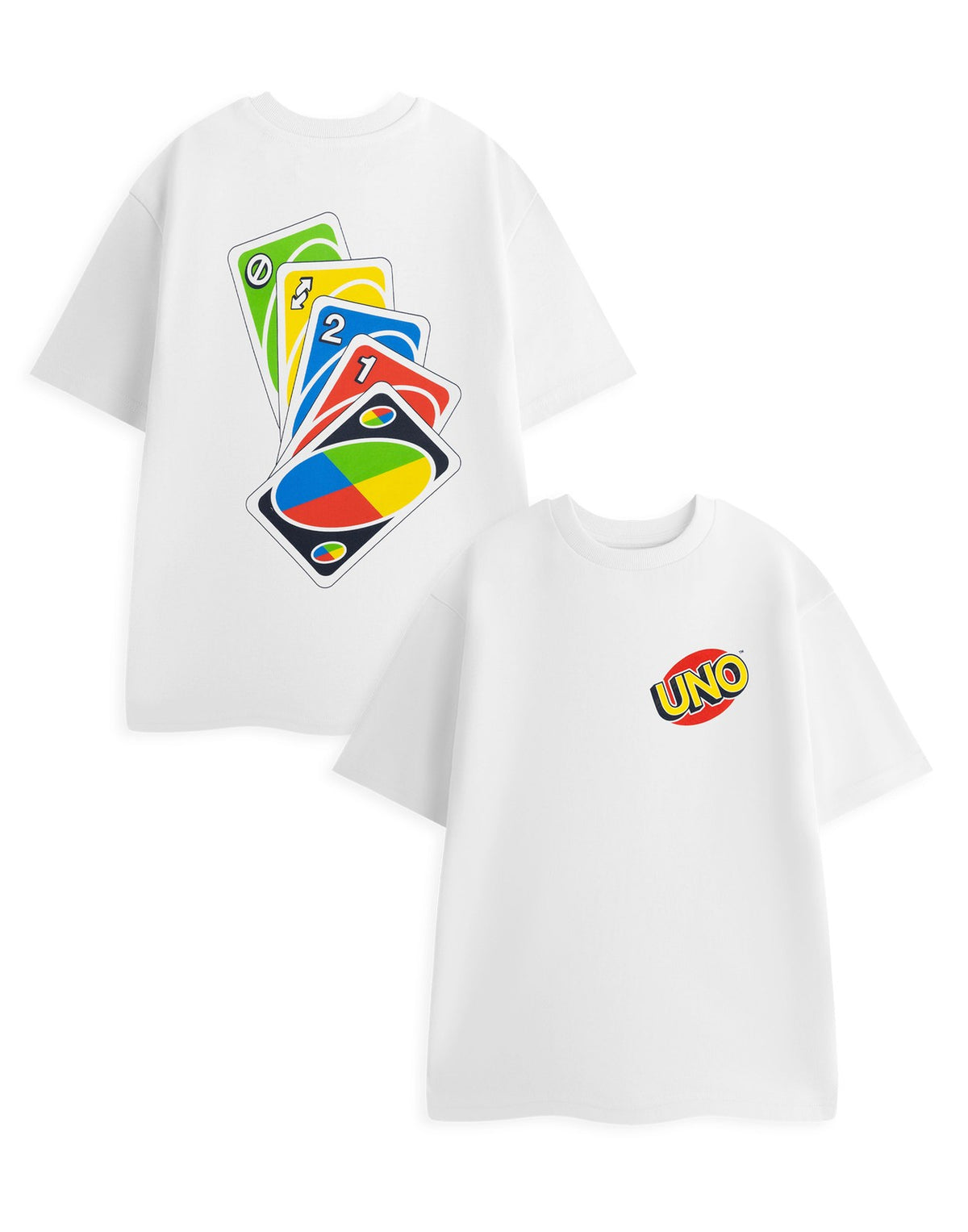 UNO Short Sleeved T-Shirt | Unisex White | Official Merch