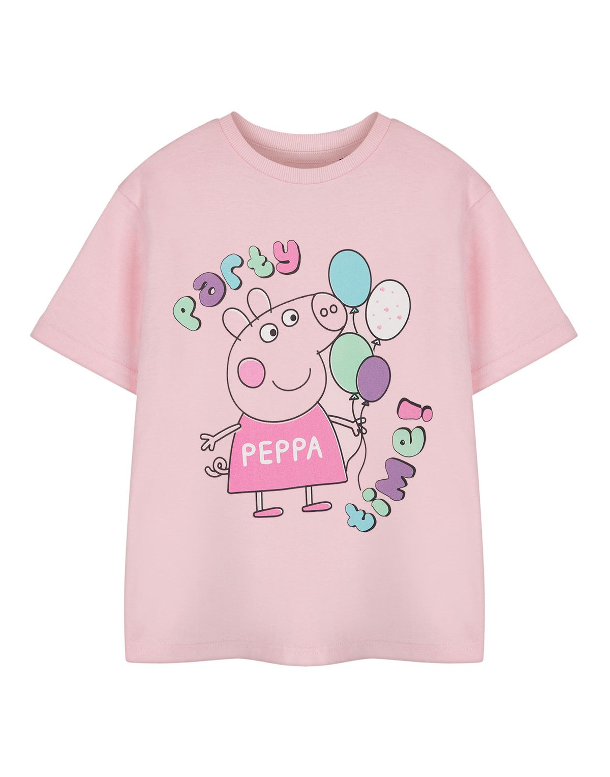 Peppa Pig Short Sleeved T-Shirt | Girls Pink | Official Merch