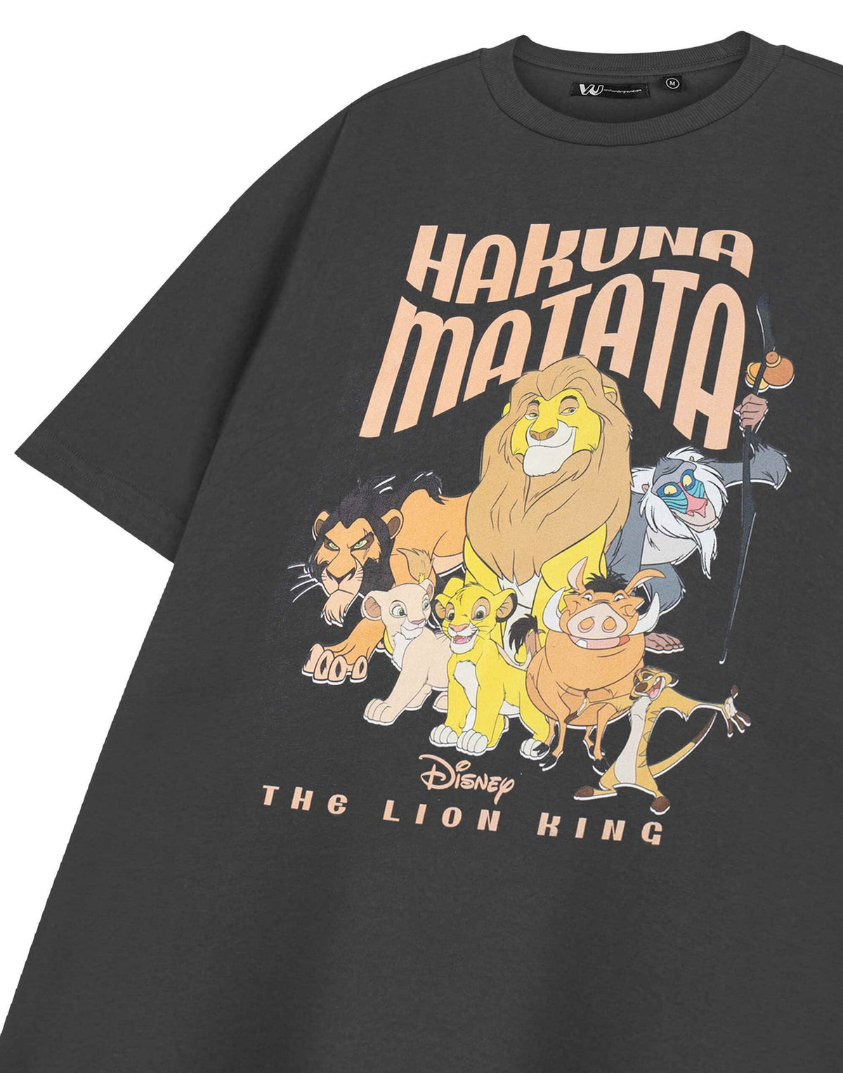 Disney Short Sleeved T-Shirt | Womens Charcoal | Official Merch