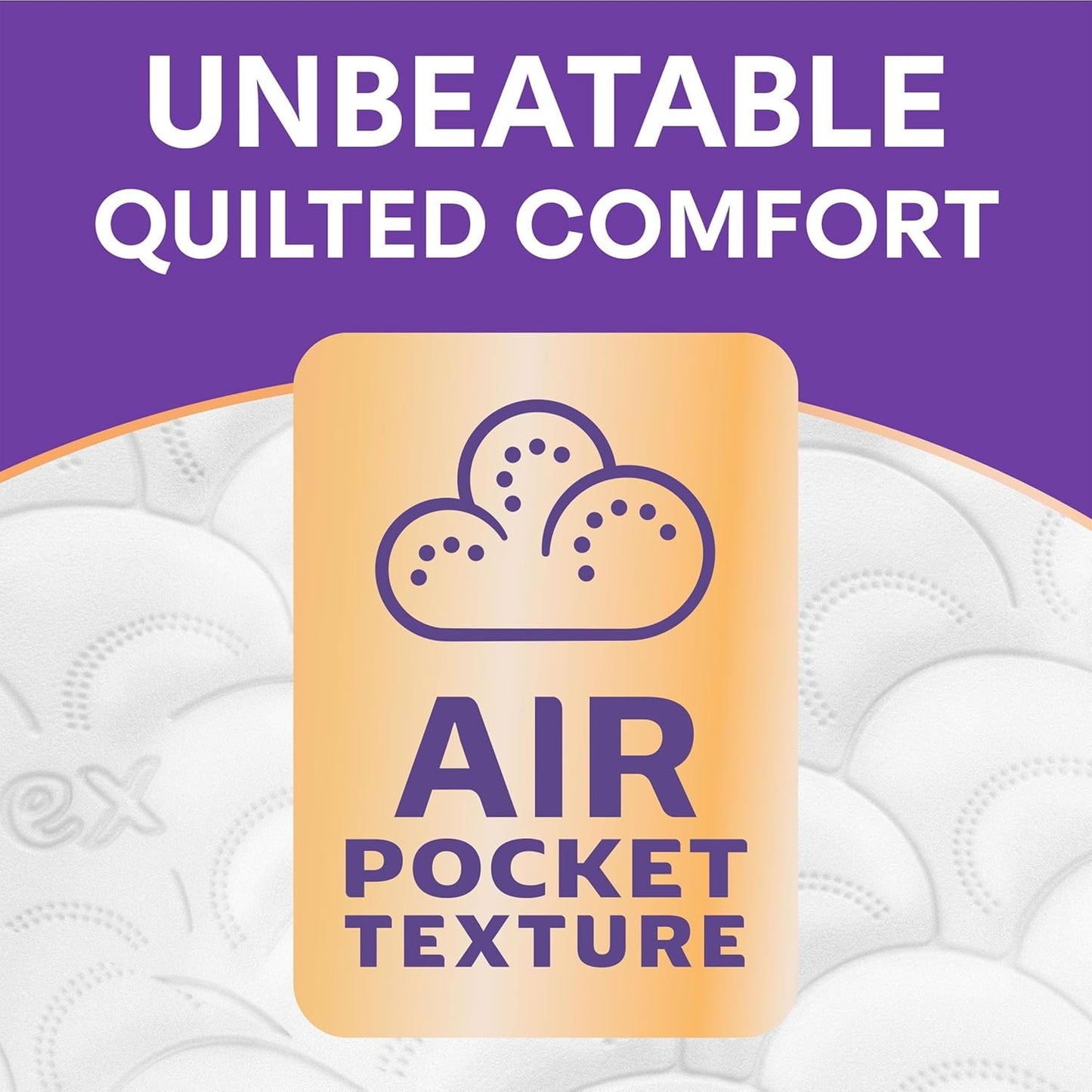 Andrex Ultimate Quilts Toilet Tissue 9 Standard Toilet Rolls, Air Pocket