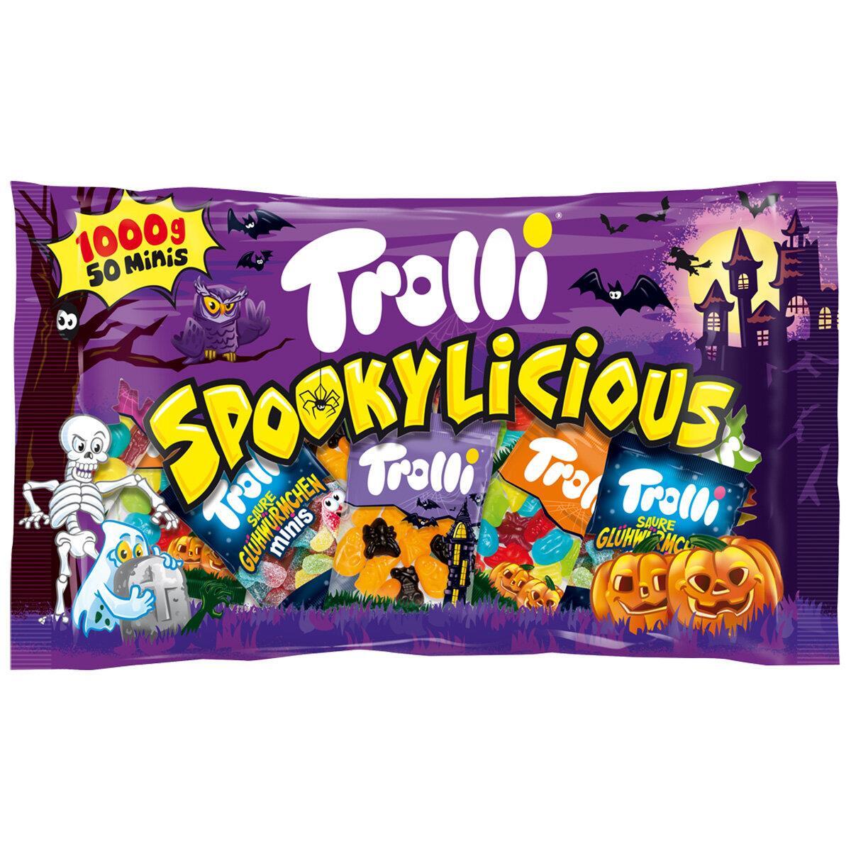 Trolli Spookylicious Fruit Jellies Gummies Halloween Spooky Mix Treats Pack 1kg
