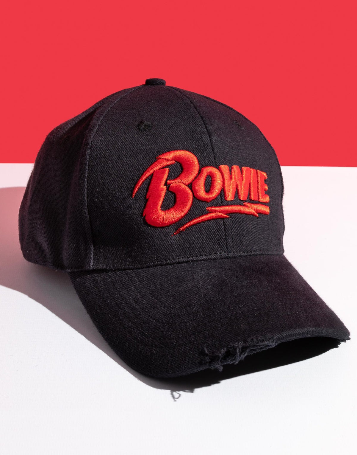 David Bowie Adjustable Curved Peak Cap | Unisex Black | Official Merch