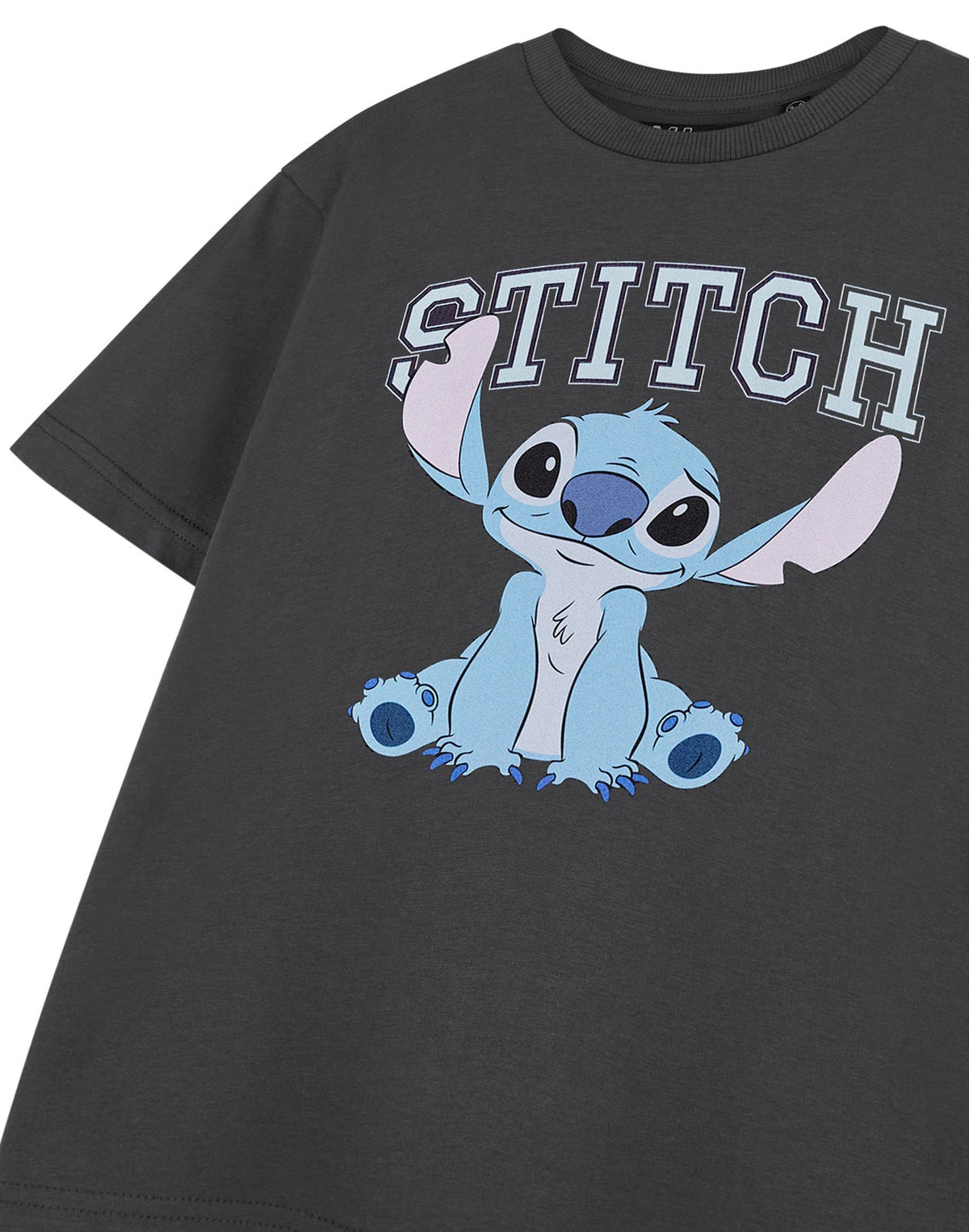 Disney Short Sleeved T-Shirt | Girls Charcoal | Official Merch