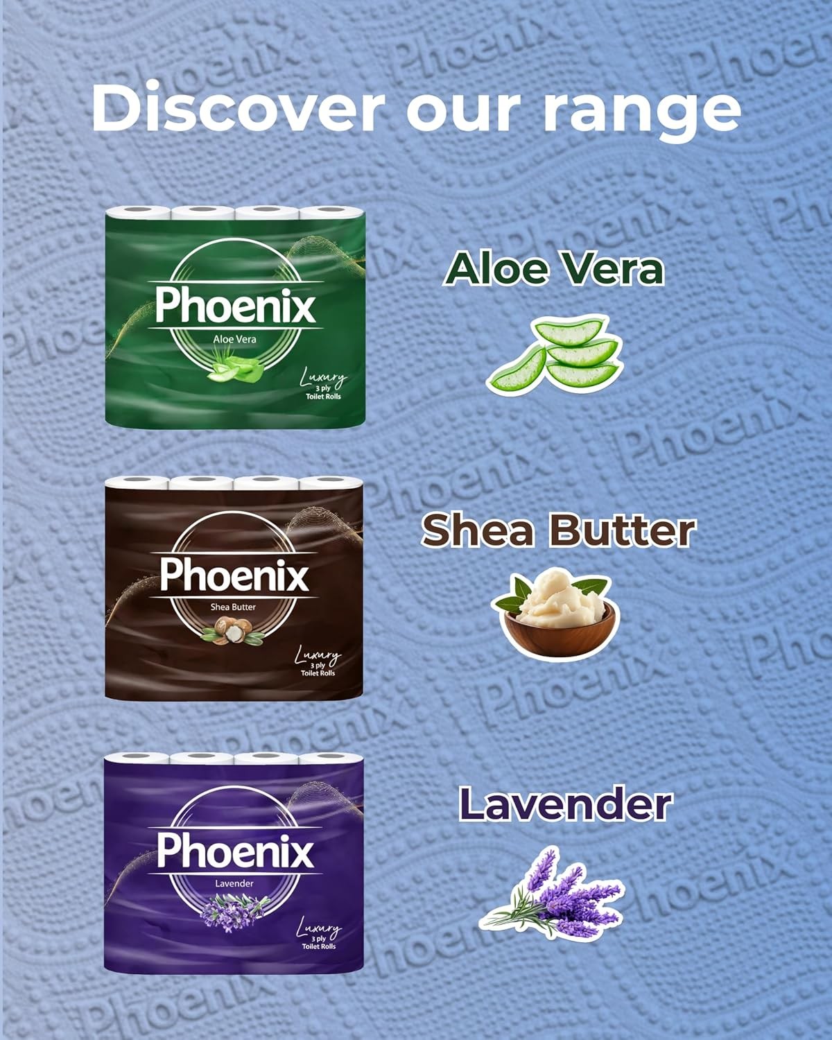 Phoenix Toilet Rolls – 90 Pack | 3 Ply Fragrance Free Toilet Paper | Bulk Buy