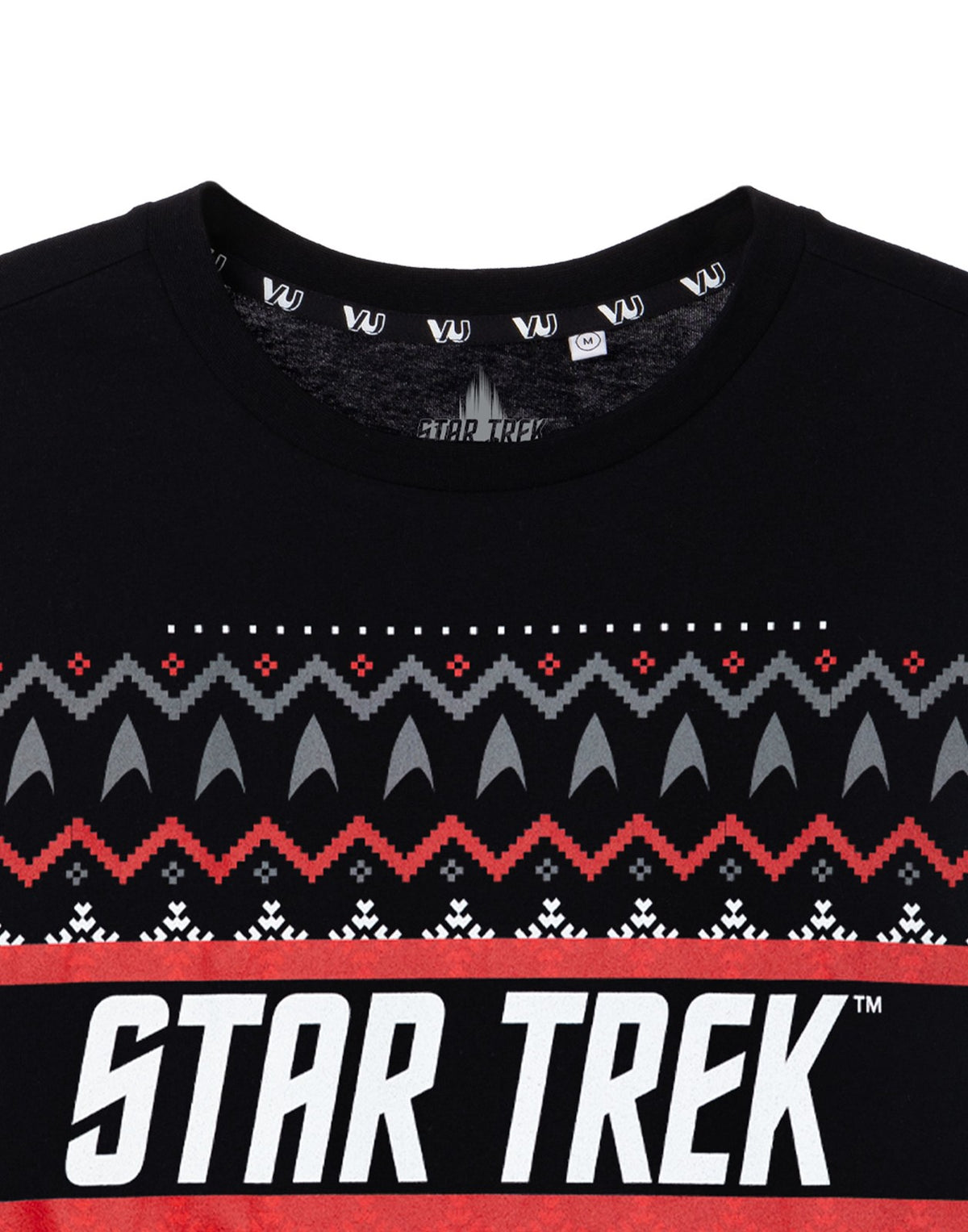 Star Trek Short Sleeved T-Shirt | Mens Black | Official Merch