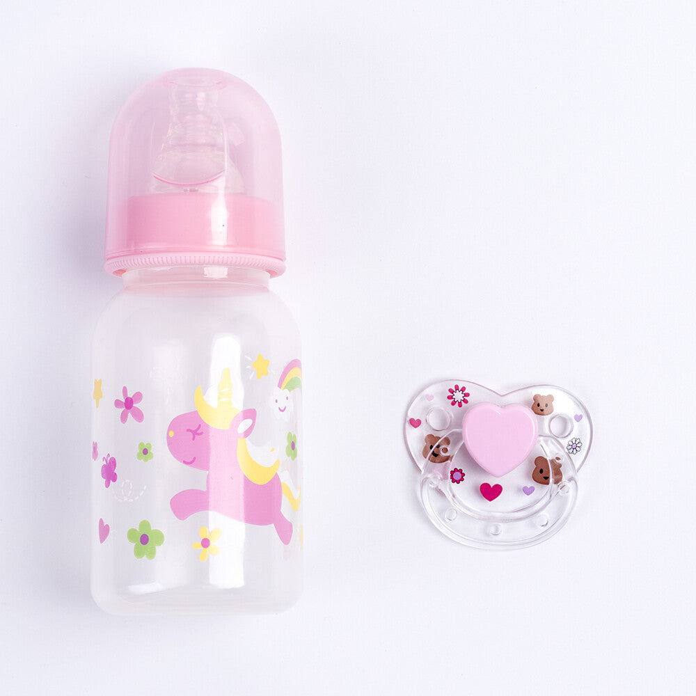 Reborn Doll Magnetic Dummy Pacifier Feeding Bottle for Baby Dolls Accessories