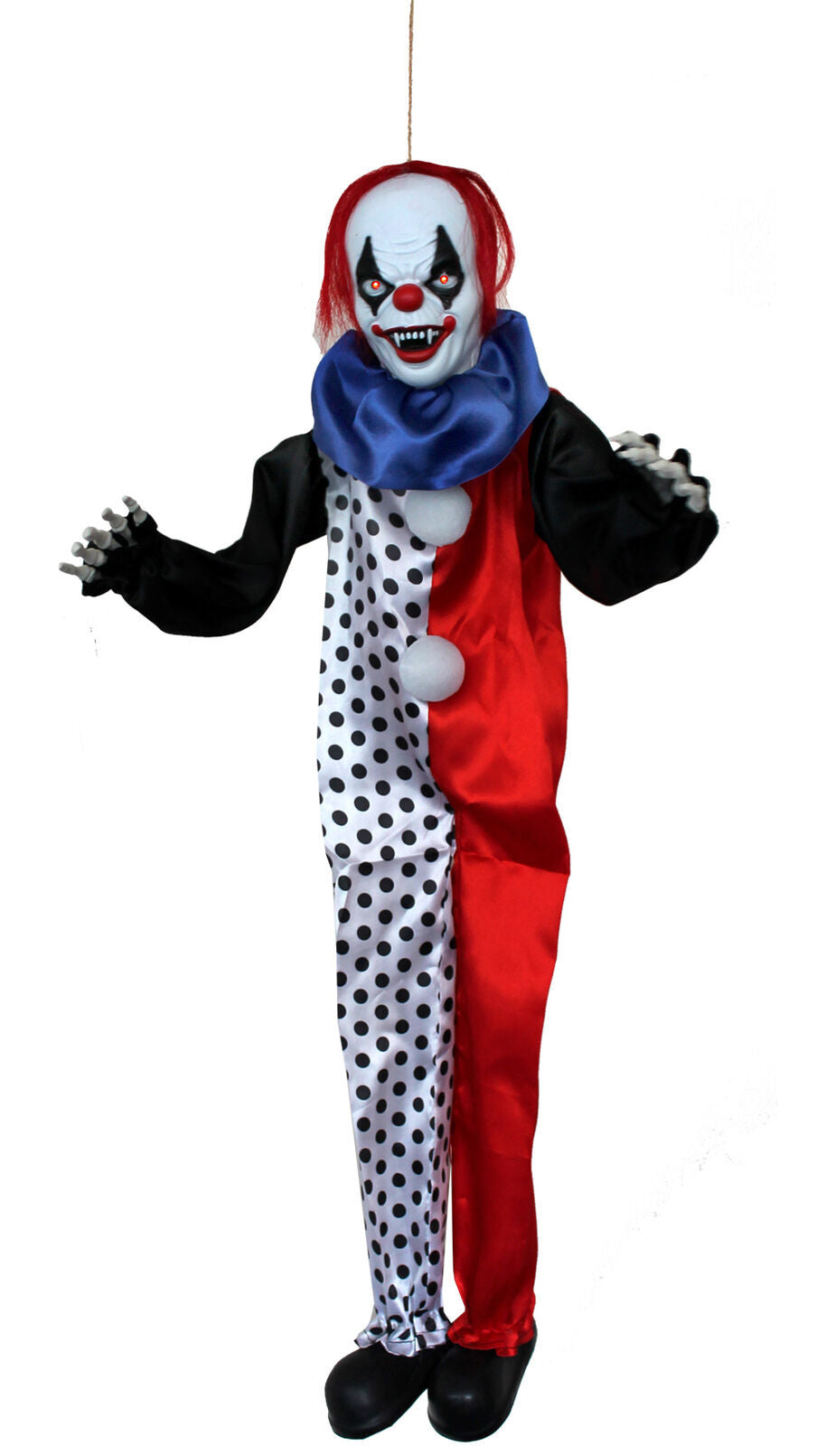 CLOWN HALLOWEEN DECORATION 3FT ANIMATED LIGHT UP SCARY PARTY PROP HAUNTED HOUSE