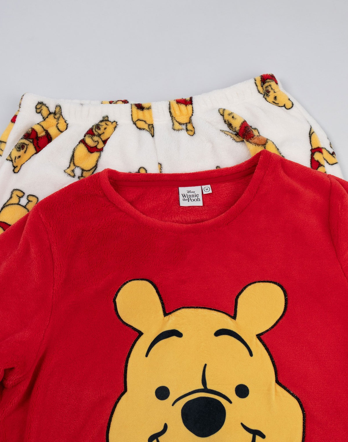 Winnie the Pooh Long Sleeve Long Leg Pyjama Set | Womens Red | Official Merch