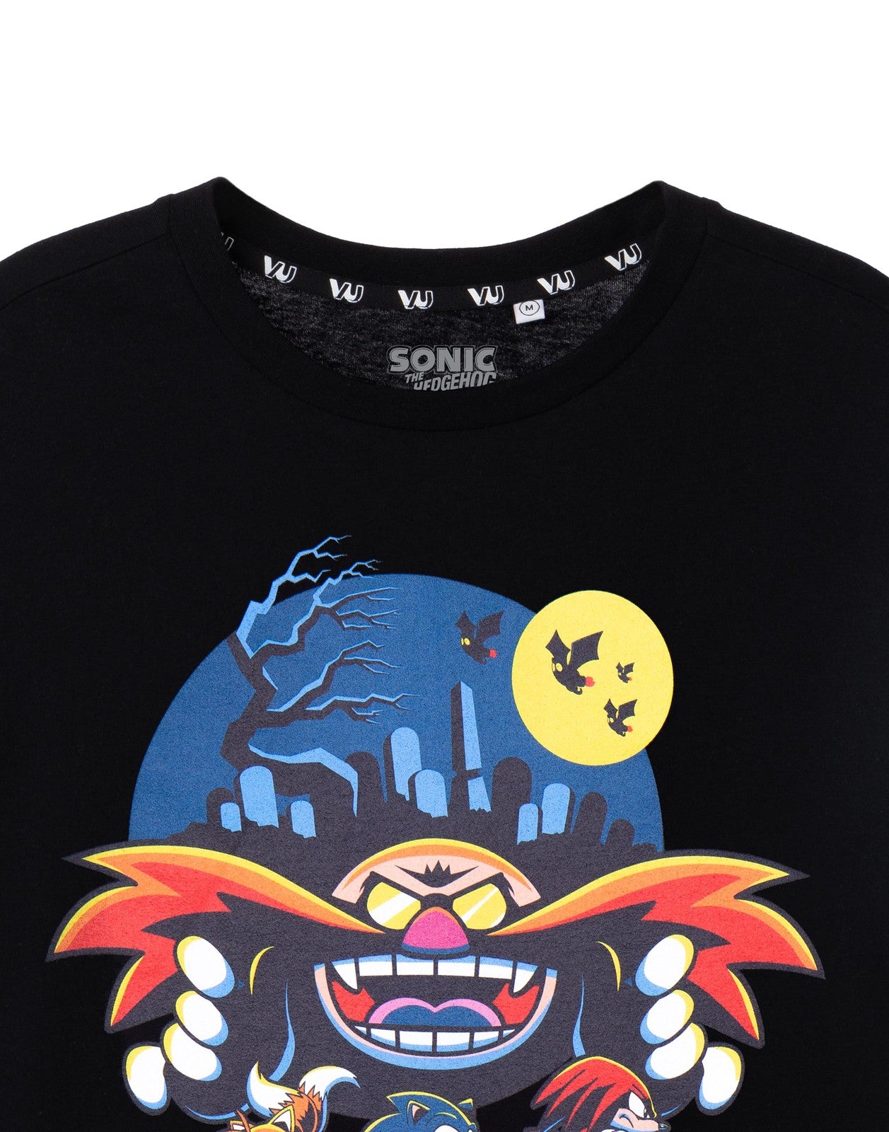 Sonic the Hedgehog Short Sleeved T-Shirt | Mens Black | Official Merch