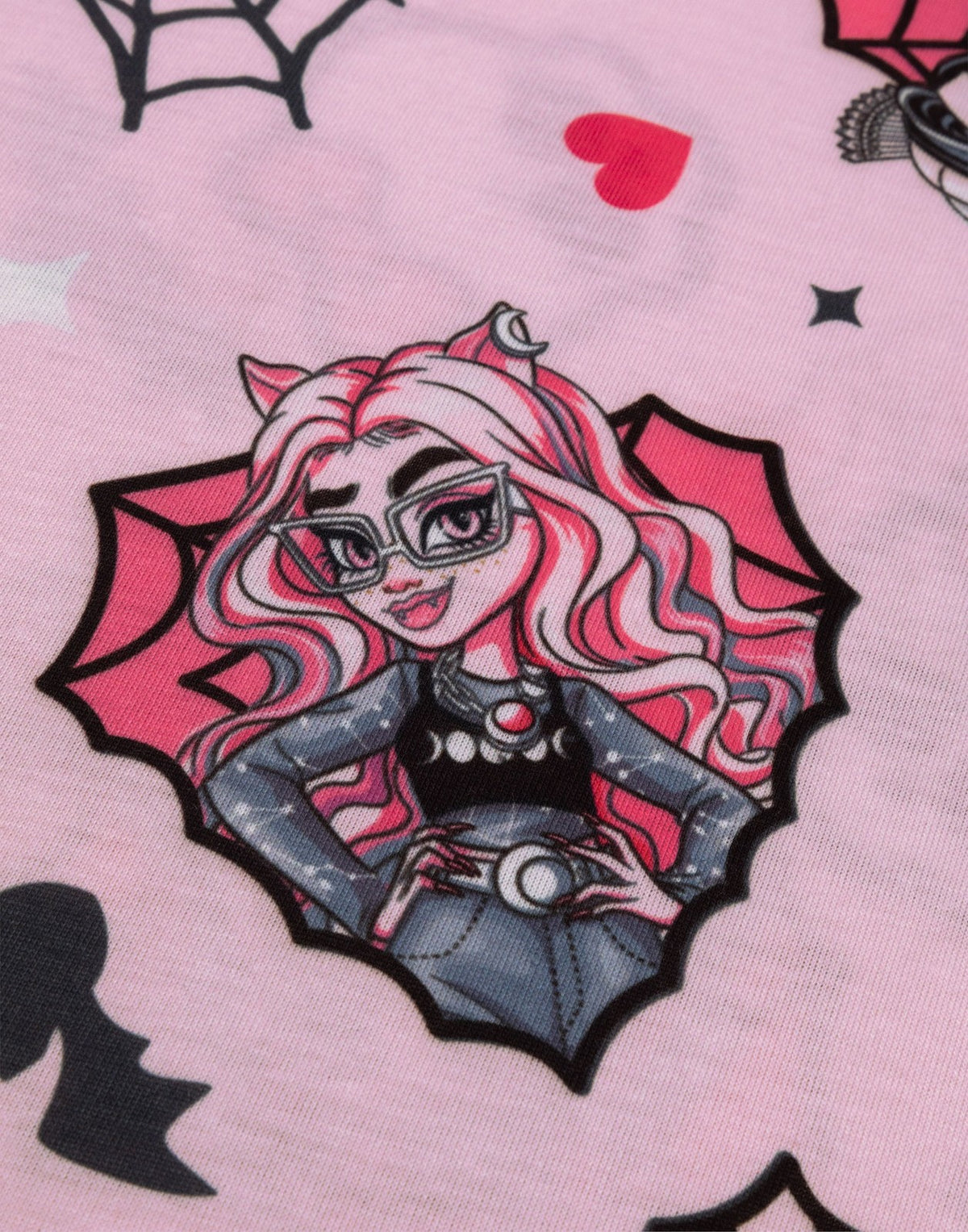 Monster High Multi-Pack of 2 Short Sleeve Nightdress | Girls Pink | Official Mer