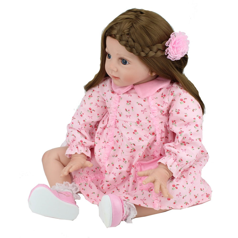 Realistic Reborn Baby Dolls Vinyl Silicone Lifelike Girl Doll Handmade Xmas Gift