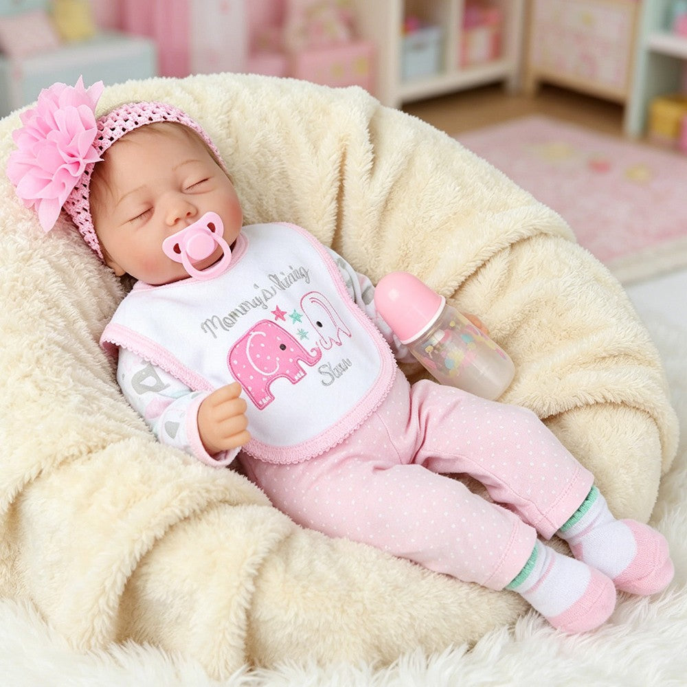 Real Life Reborn Baby Dolls Girl Vinyl Silicone Handmade Realistic Newborn Doll